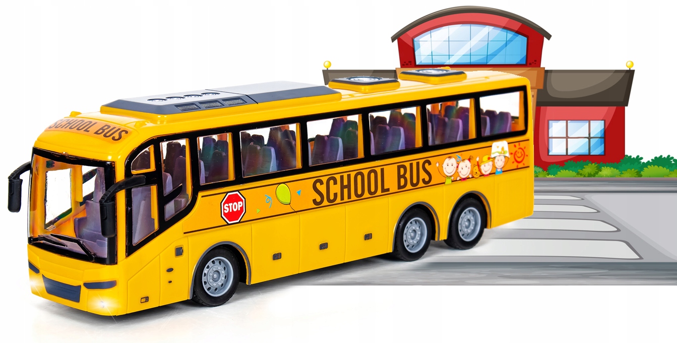 Zdalnie sterowany autobus z światłami LED Sapphire Kids SK-80