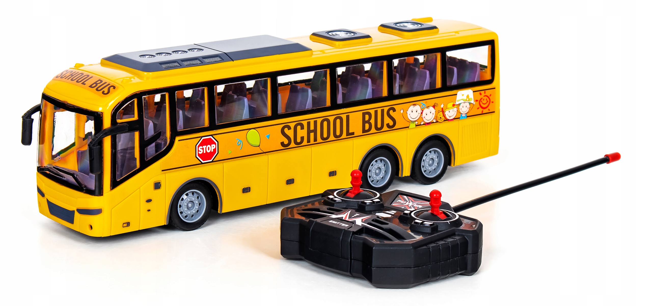 Zdalnie sterowany autobus z światłami LED Sapphire Kids SK-80