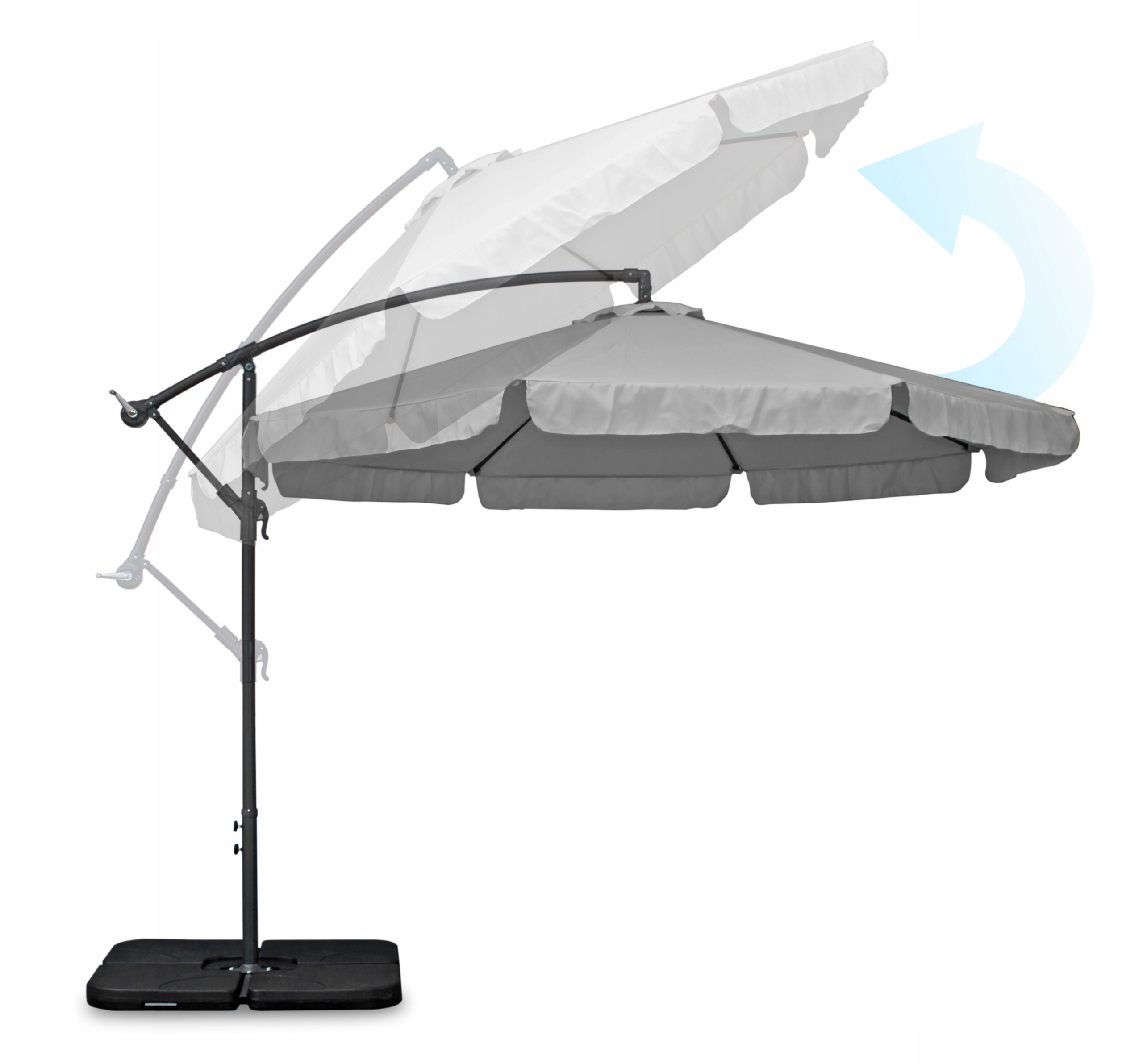 Duży parasol ogrodowy Sapphire ST-2020 Capri 350 cm