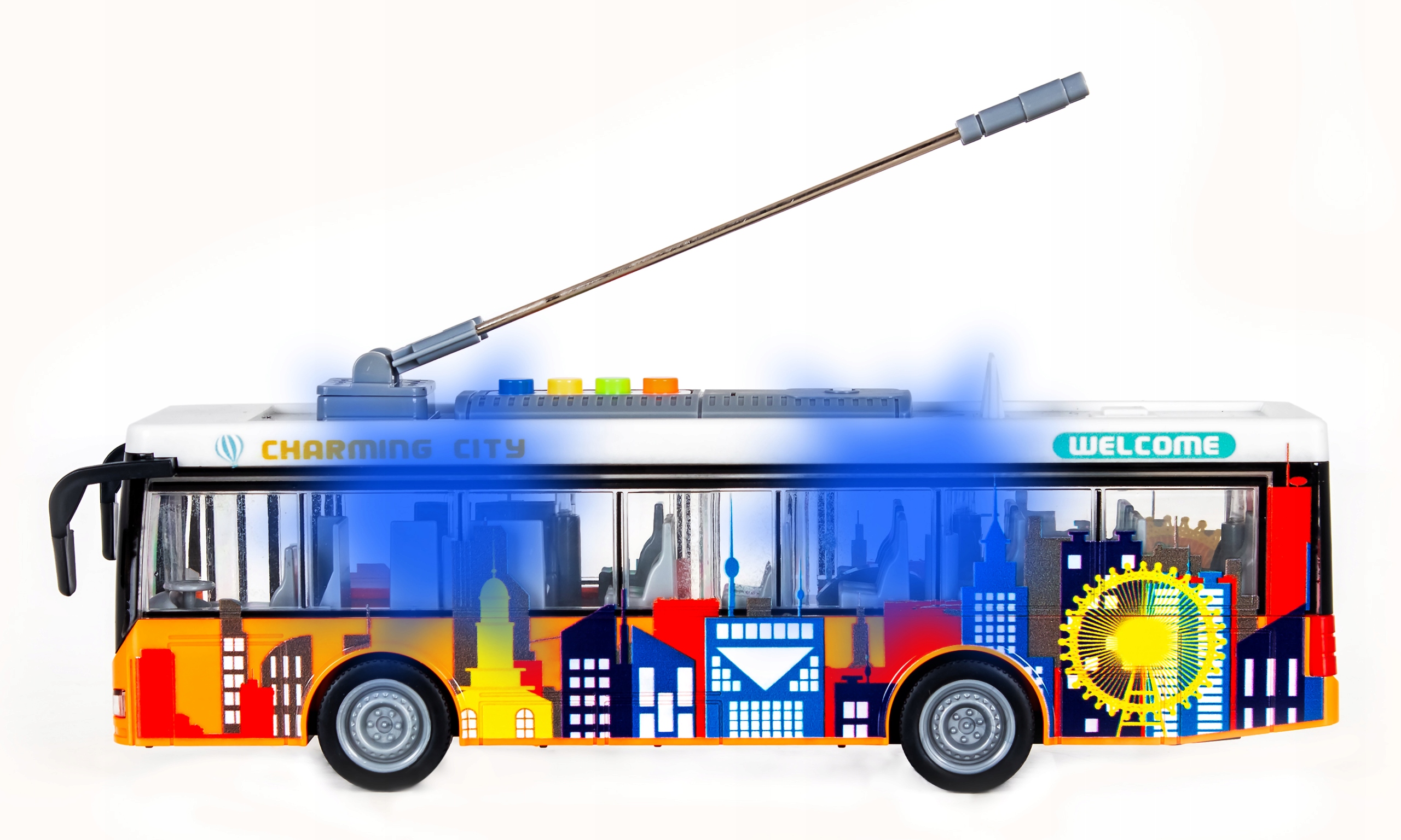 Autobus widokowy LED dźwięki Sapphire Kids SK-107