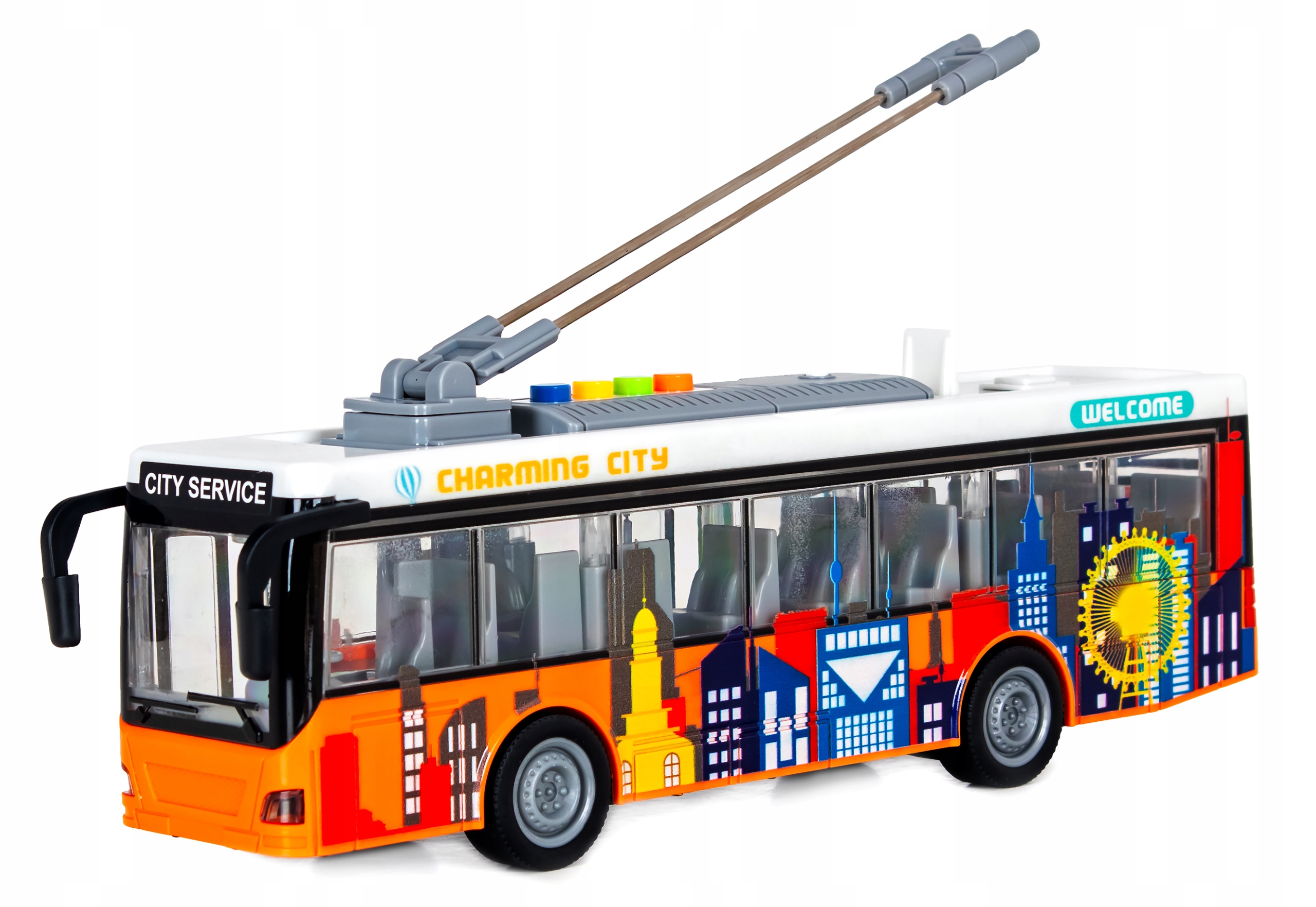 Autobus widokowy LED dźwięki Sapphire Kids SK-107 Autobus widokowy LED dźwięki Sapphire Kids SK-107