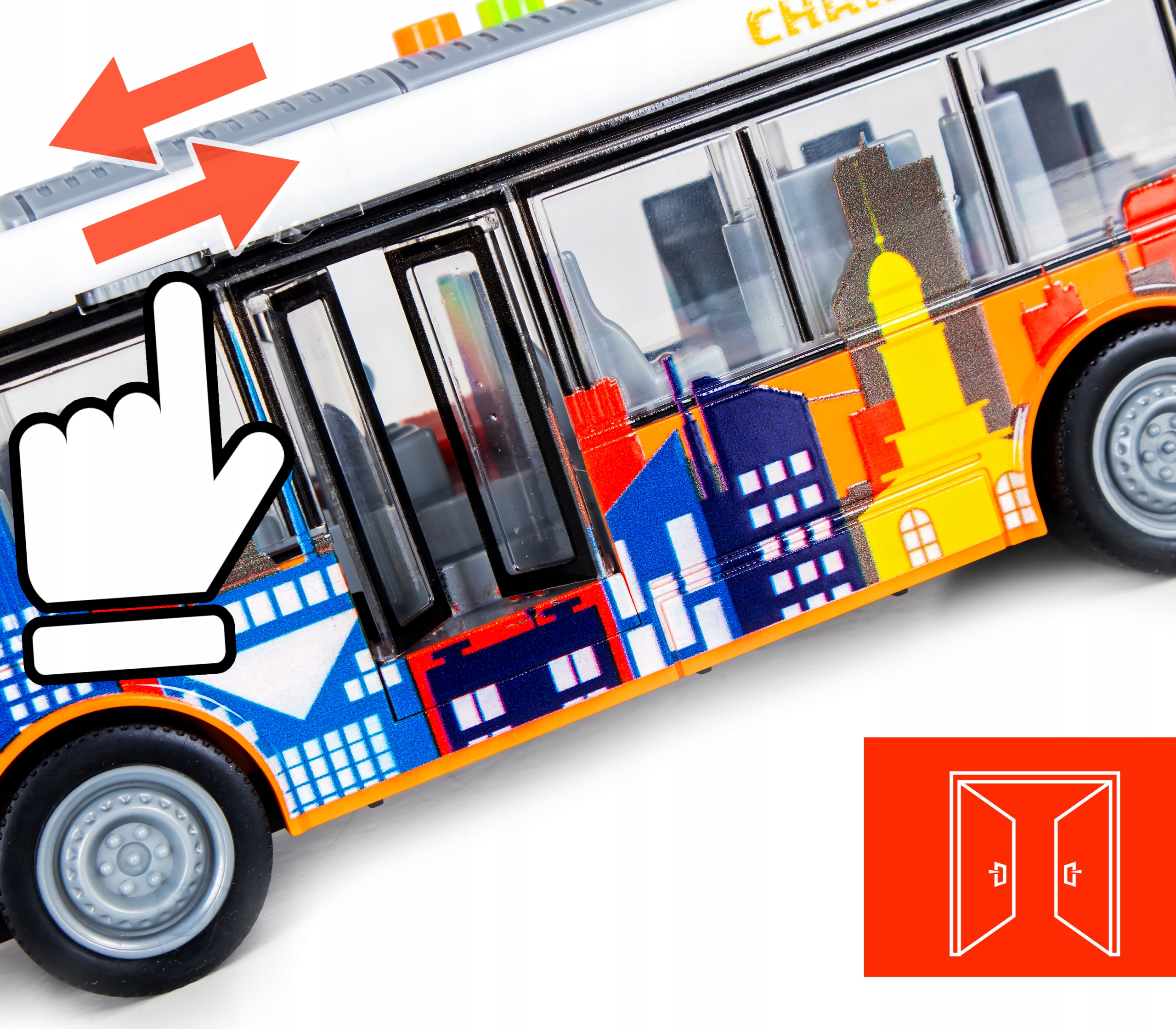 Autobus widokowy LED dźwięki Sapphire Kids SK-107 Autobus widokowy LED dźwięki Sapphire Kids SK-107
