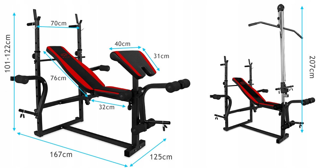 Zestaw obciążeń Sapphire Solid 150 kg z ławką xg500 + Gratisy: modlitewnik i wyciąg