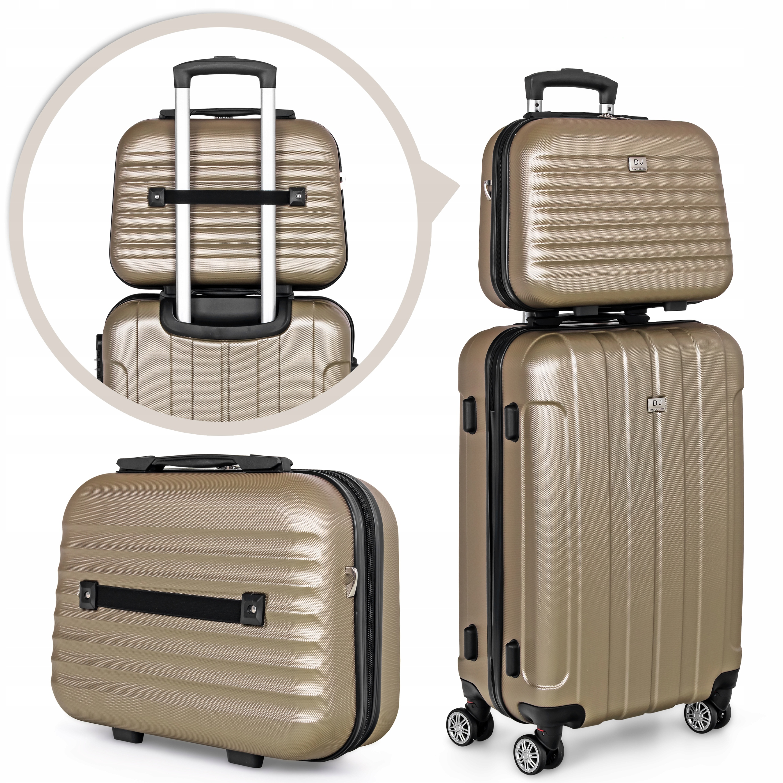 Zestaw walizek podróżnych David Jones 4w1 - BA-1050-3D