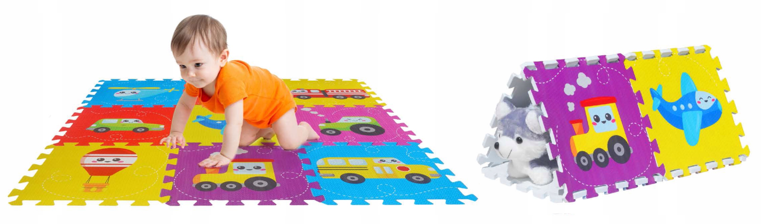 Podłogowa mata puzzle dla dzieci Sapphire Kids SK-85 - Vehicle