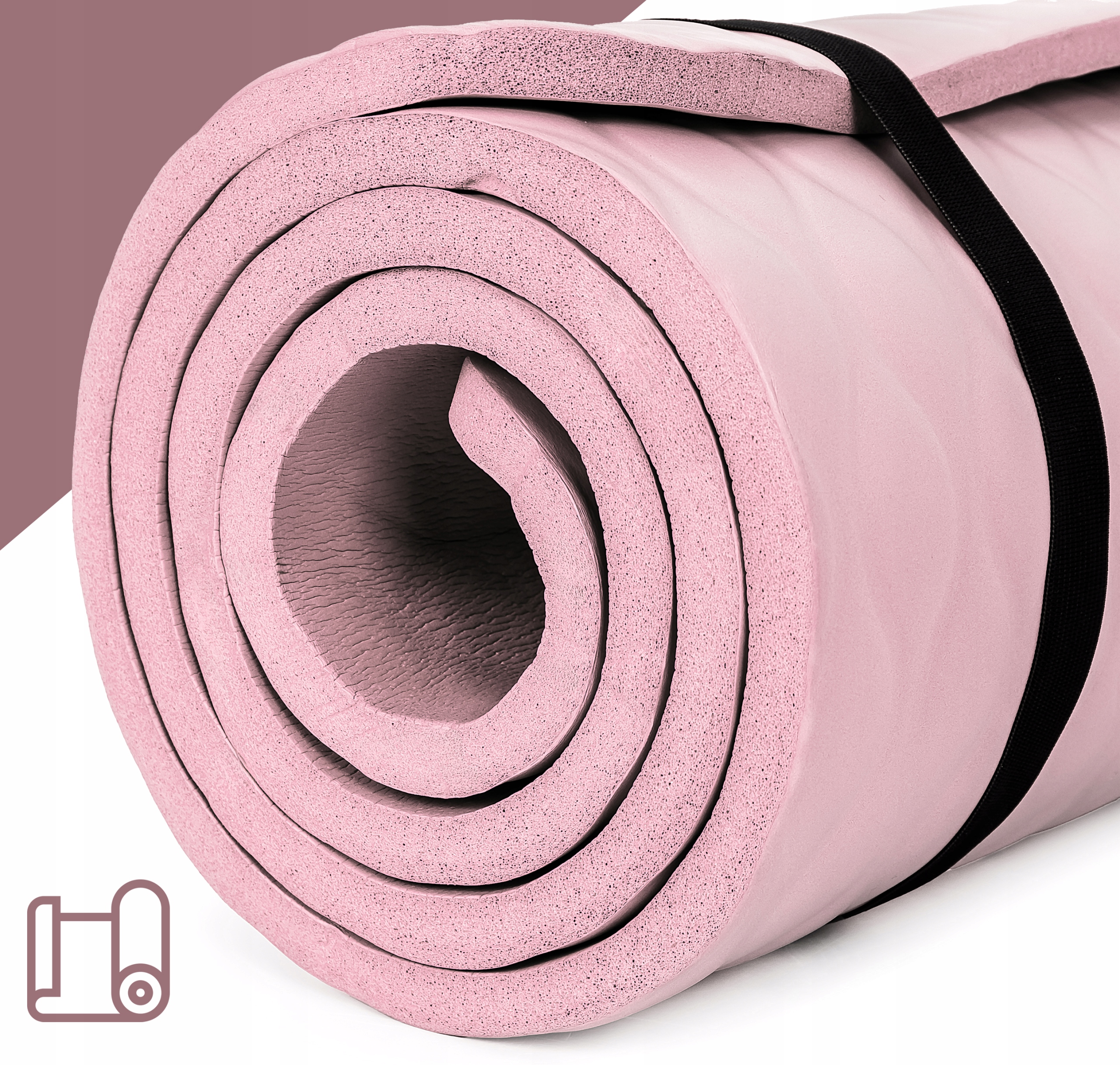 Mata do ćwiczeń Sapphire SG-1130 15 mm - różowa Mata do ćwiczeń Sapphire SG-1130 15 mm - różowa