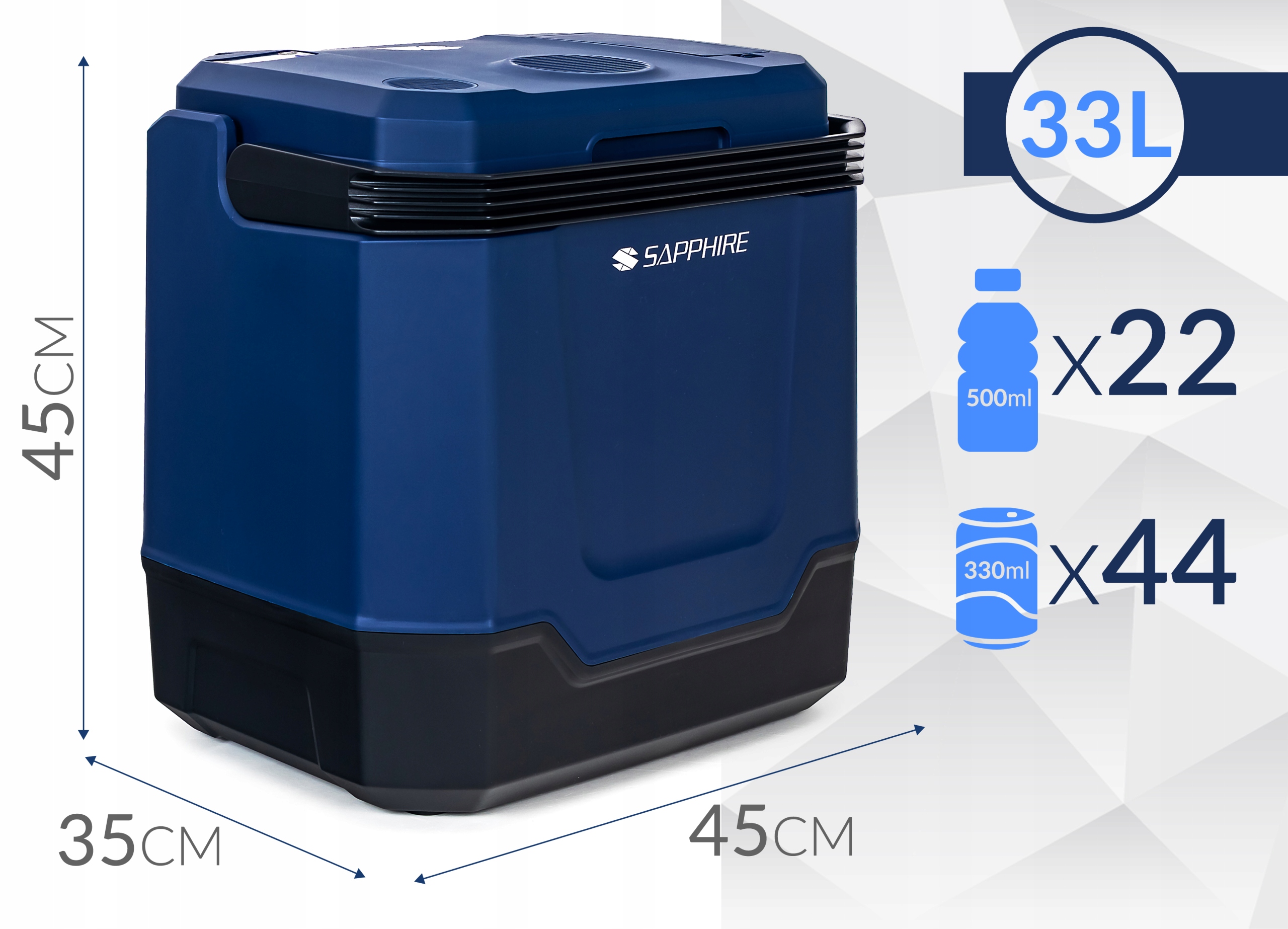 Lodówka turystyczna Sapphire ST-1033L z głośnikiem 33l 12V/230V Bluetooth Lodówka turystyczna Sapphire ST-1033L z głośnikiem 33l 12V/230V Bluetooth