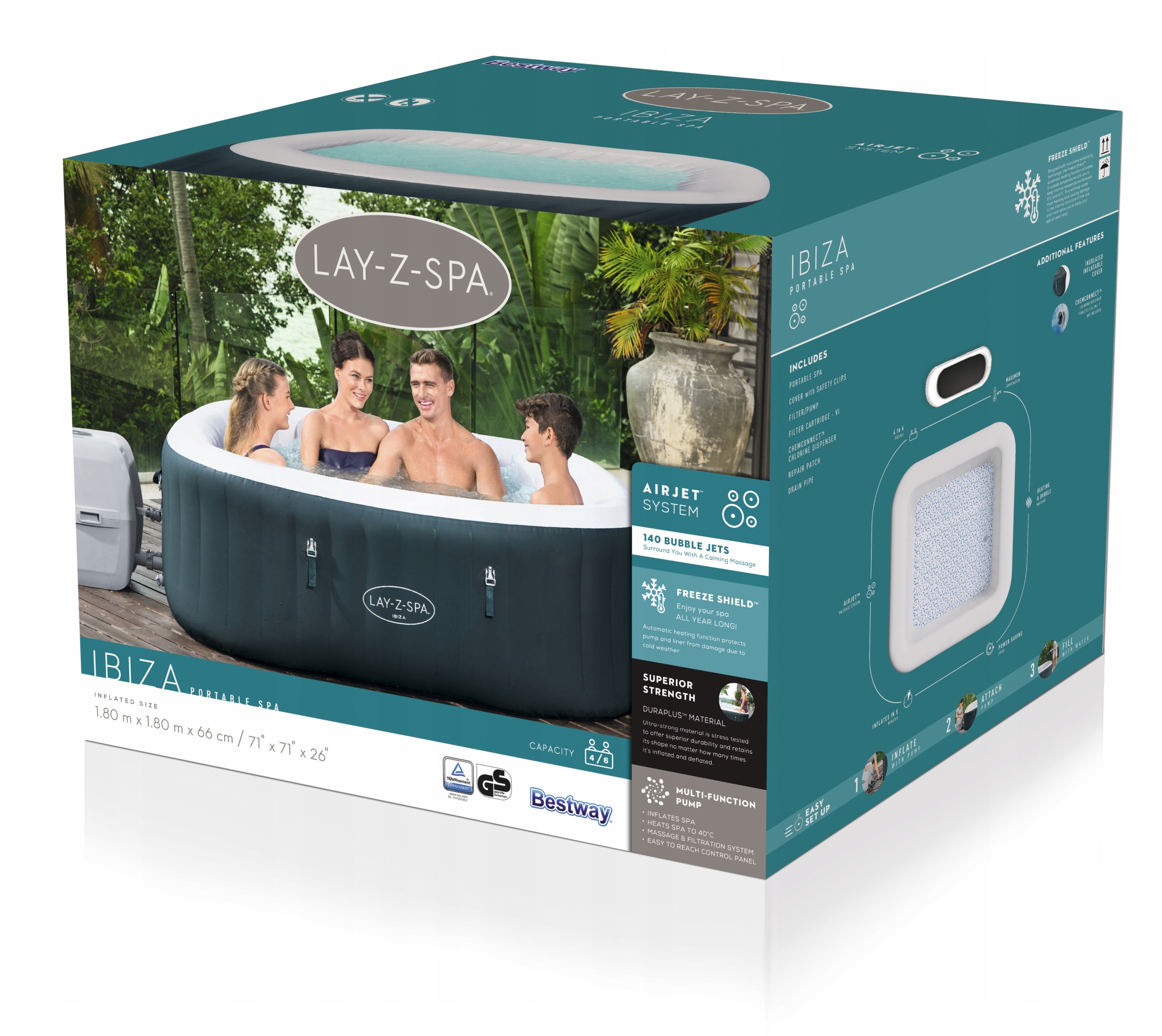 Jacuzzi Bestway Lay-Z-Spa Ibiza 60015