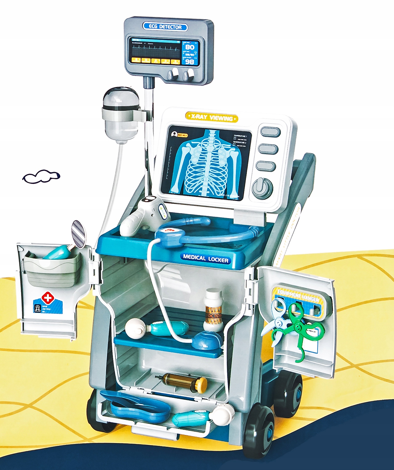 Zabawkowy wózek medyczny Sapphire Kids SK-112