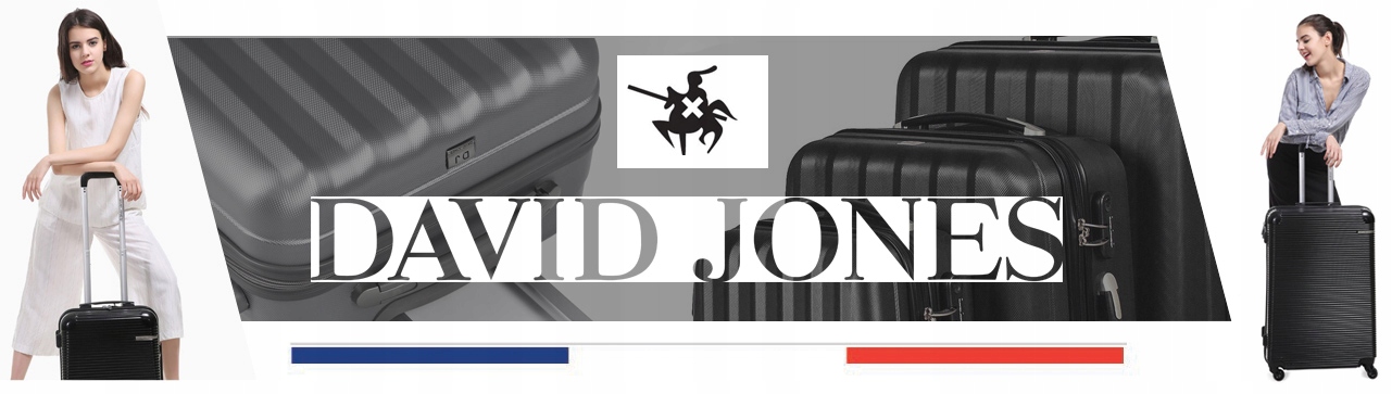 Walizka na kółkach David Jones BA-1030-3N czarna - średnia 65l Walizka na kółkach David Jones BA-1030-3N czarna - średnia 65l