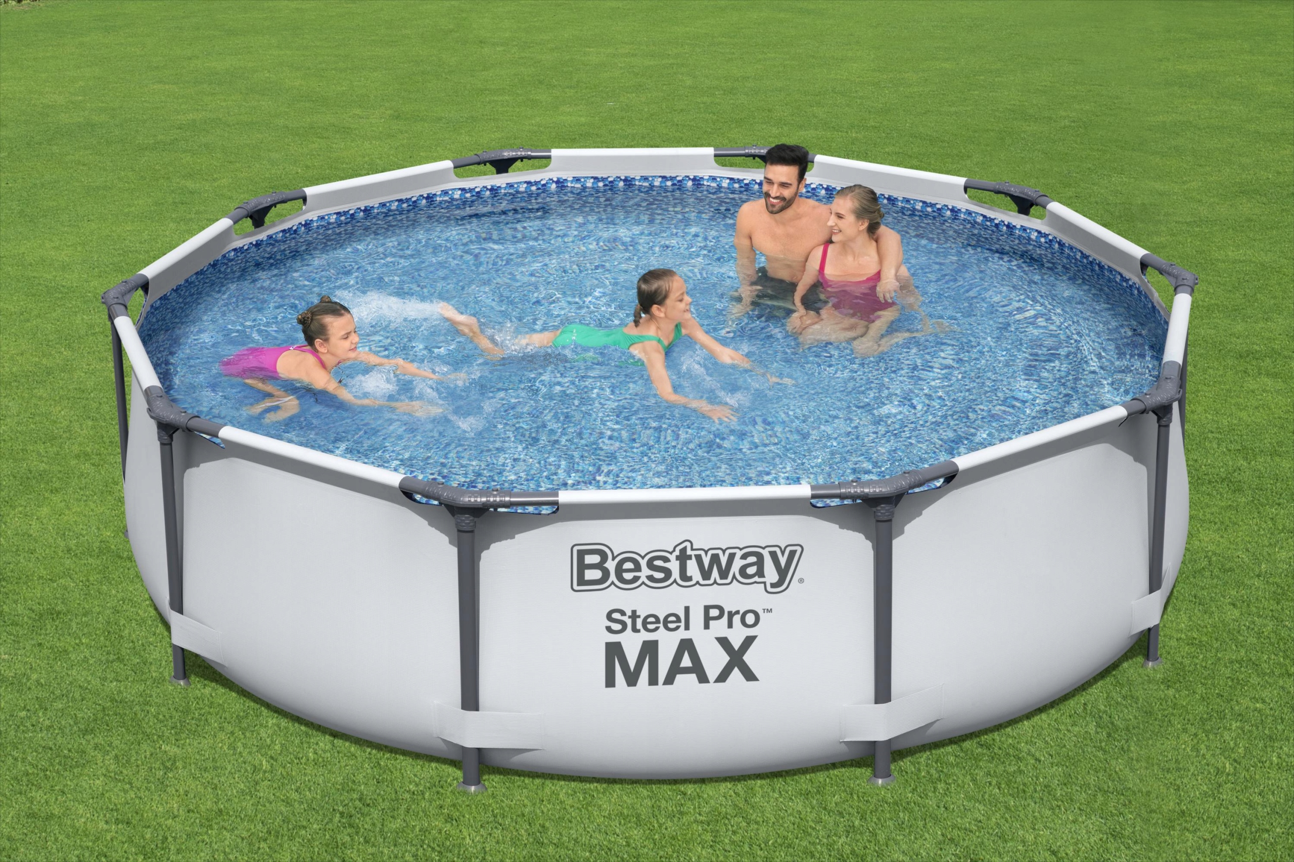 Basen ogrodowy stelażowy Bestway Steel Max 10FT 56408 305x76cm + pompa z filtrem 58381 Basen ogrodowy stelażowy Bestway Steel Max 10FT 56408 305x76cm + pompa z filtrem 58381