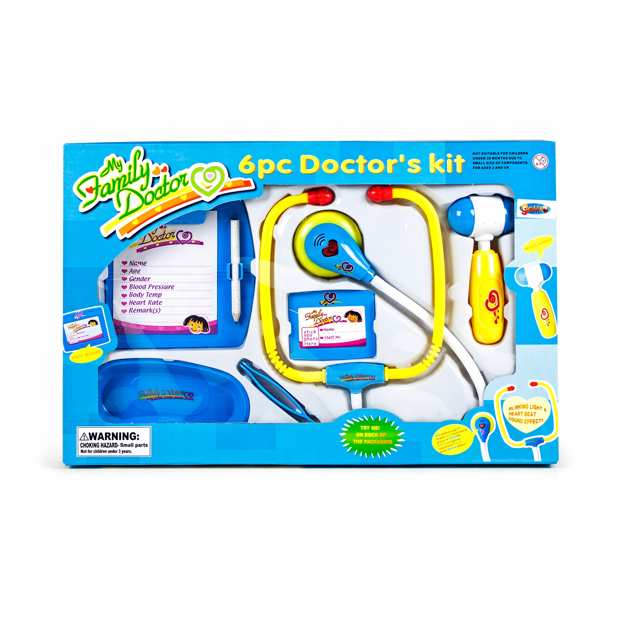 Zestaw małego doktora - zabawkowy lekarz z kategorii Zabawki dla dziewczynek, marka Gemio 