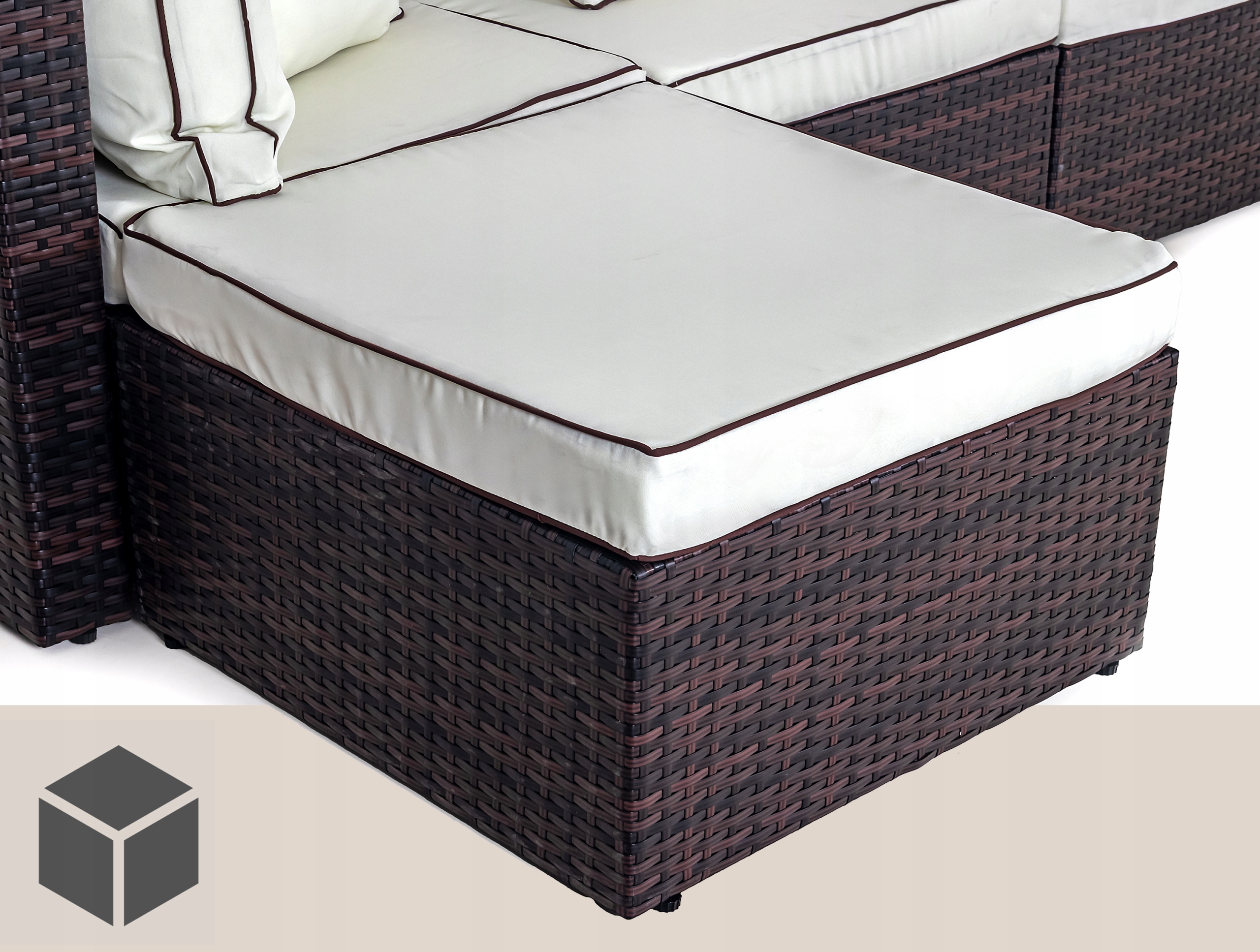 Narożnik ogrodowy z technorattanu Sapphire ST-910 Telde
