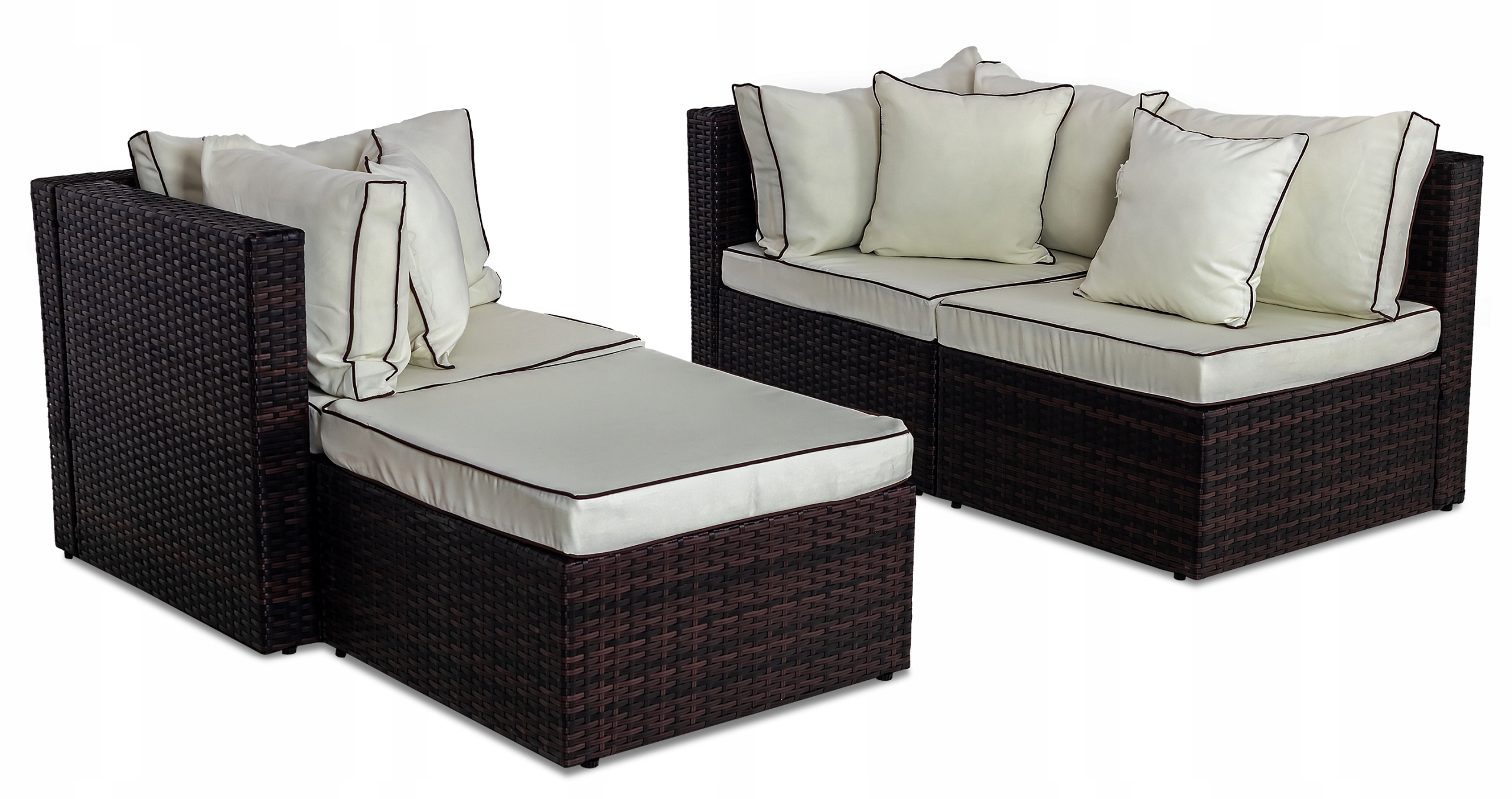 Narożnik ogrodowy z technorattanu Sapphire ST-910 Telde
