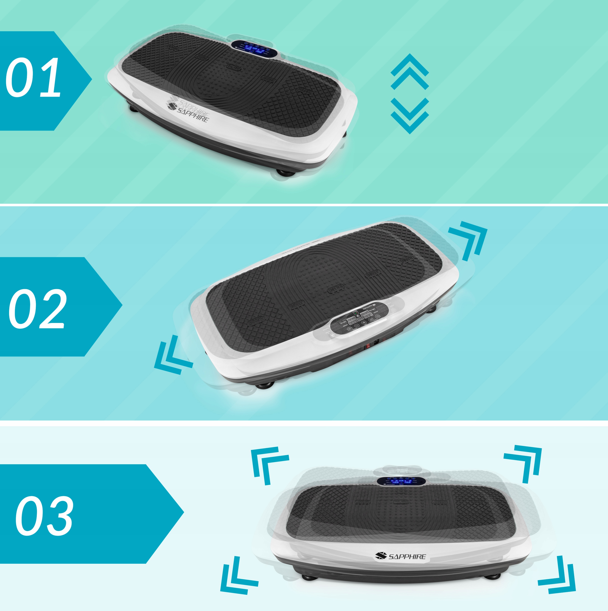 Platforma wibracyjna Sapphire SG-1010 z linkami