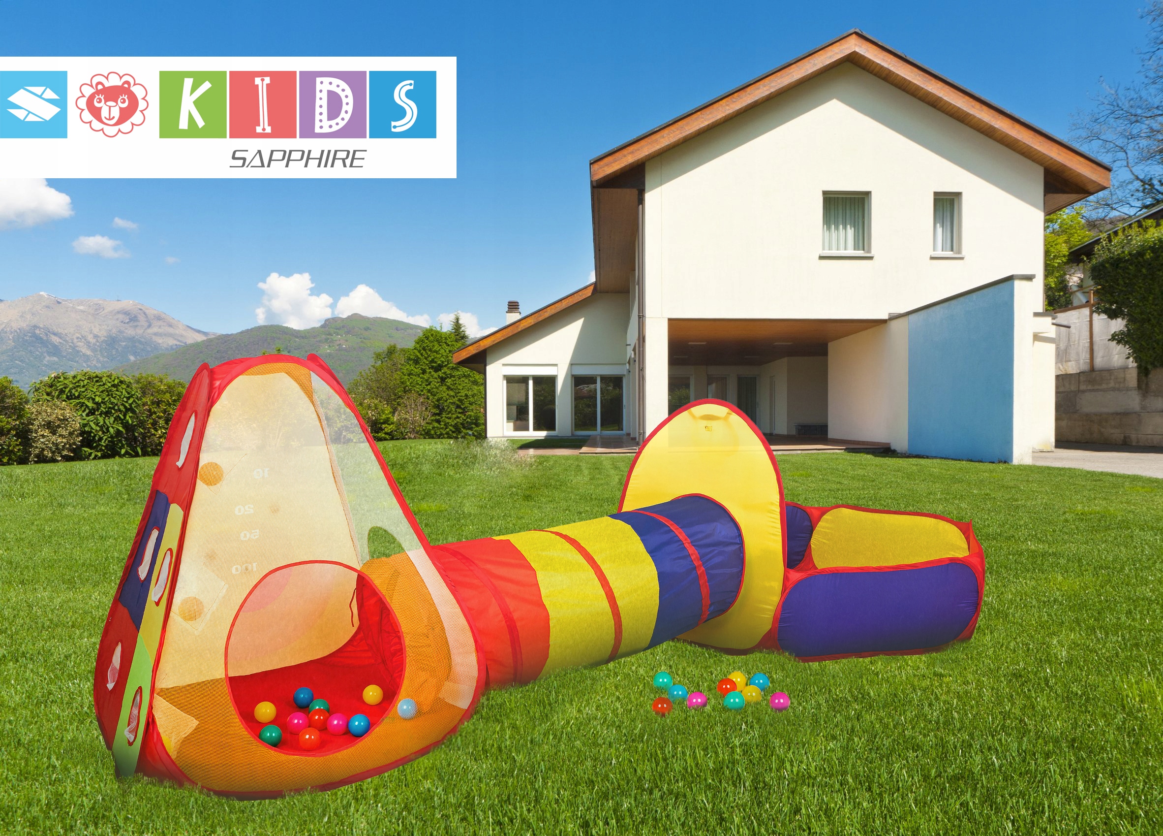 Namiot dla dzieci z kulkami Sapphire Kids - Plac zabaw