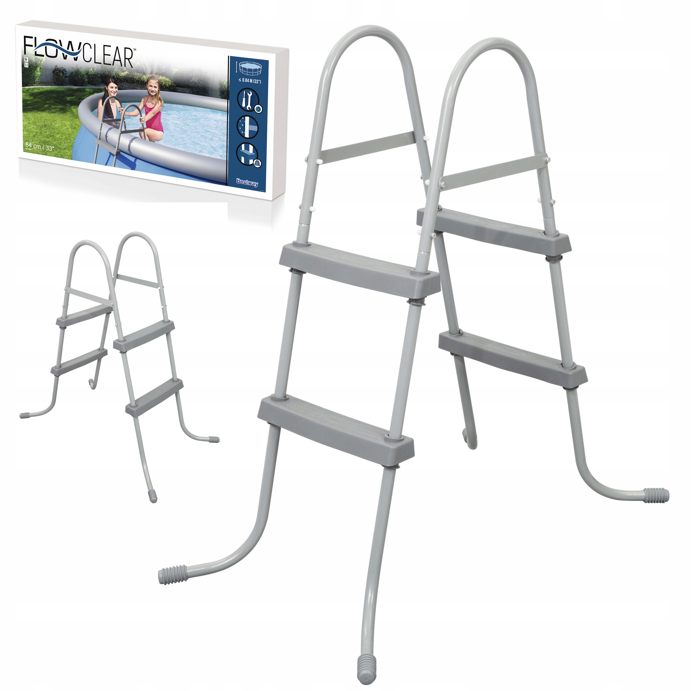 Drabinka do basenów Bestway Safety Pool Ladder 84 cm 58430