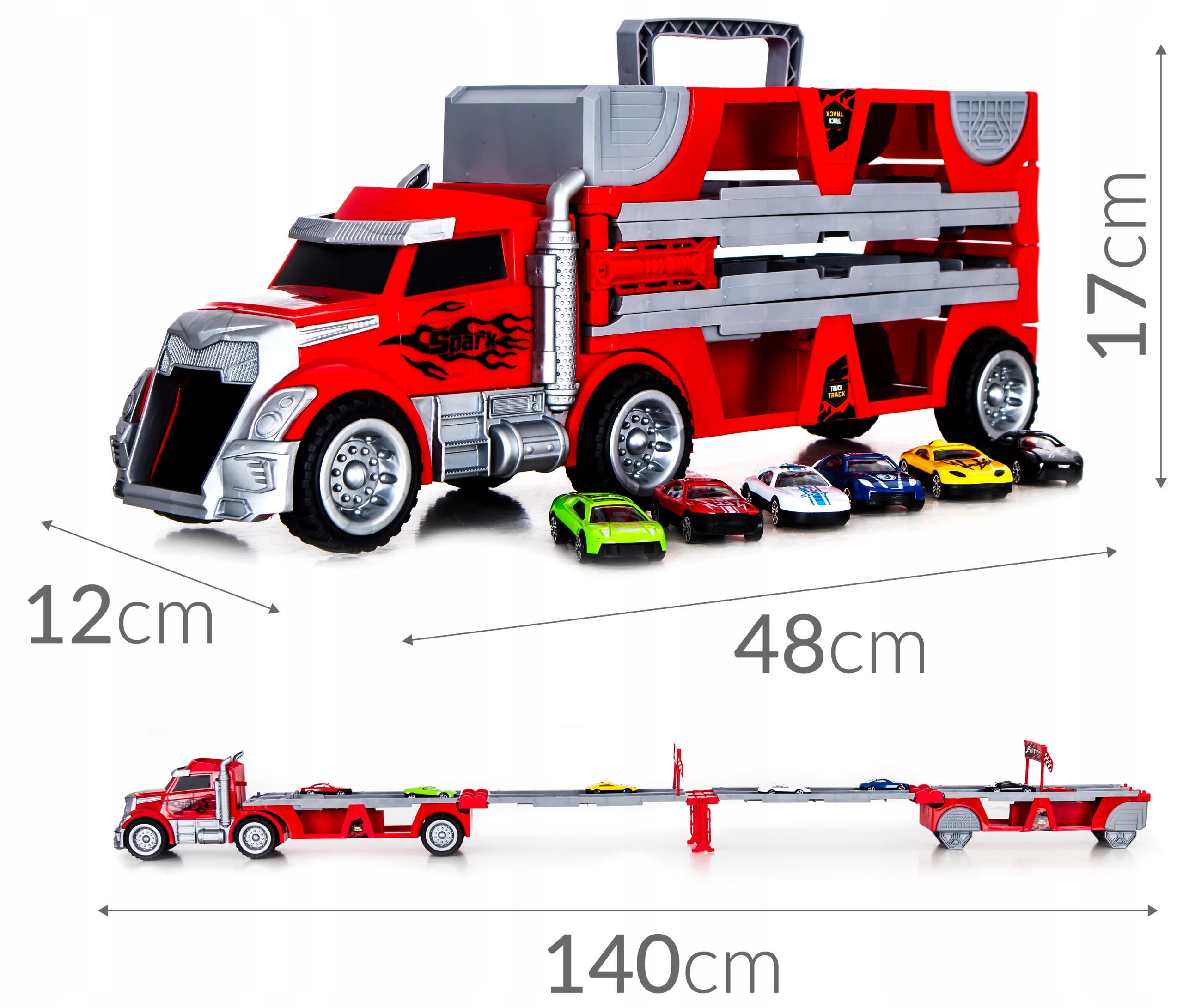 Ciężarówka-tor z autkami Sapphire Kids SK-115