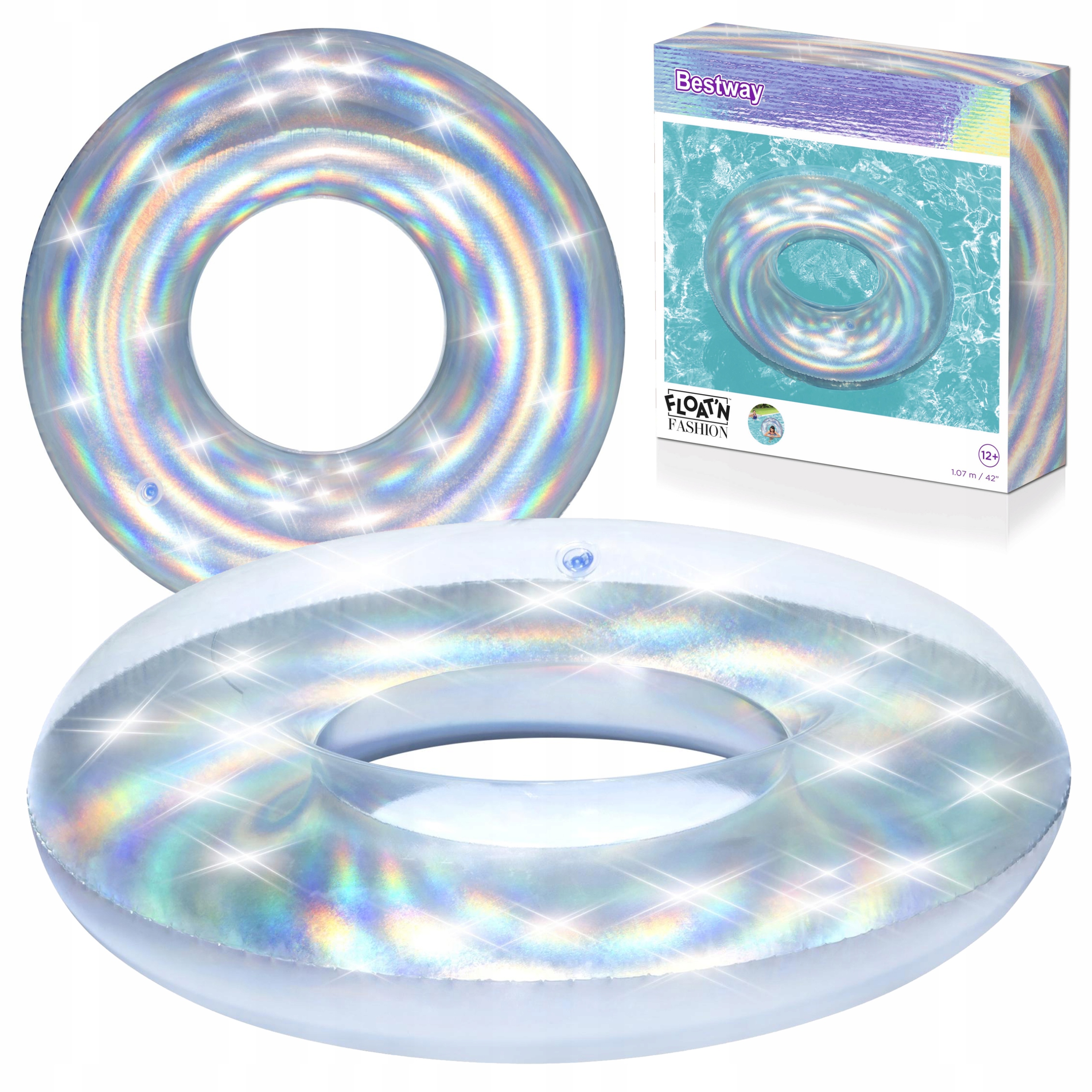 Koło do pływania Bestway Iridescent Swim Ring 36240