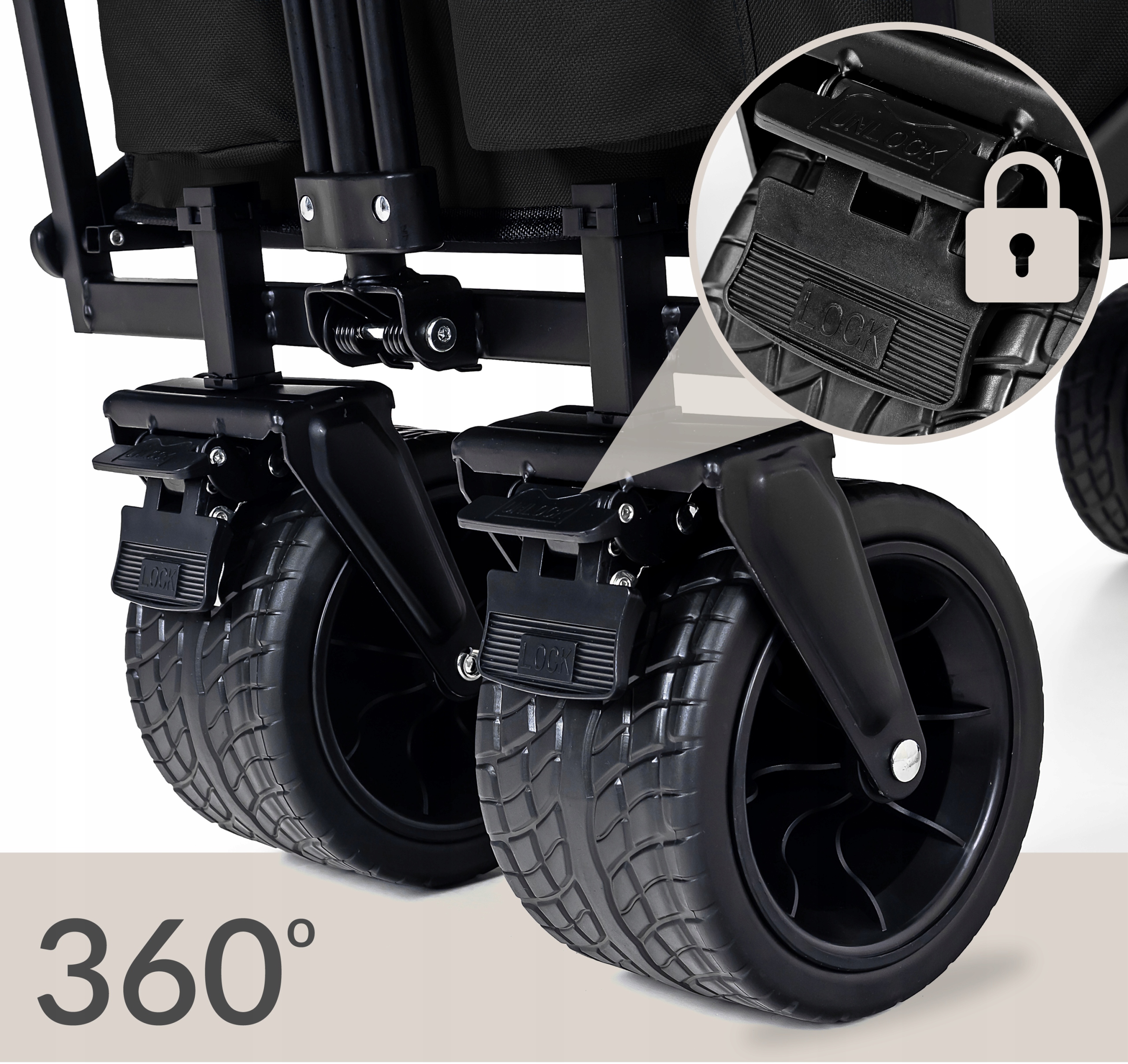 Wózek turystyczny z daszkiem Sapphire ST-160 - czarny Wózek turystyczny z daszkiem Sapphire ST-160 - czarny