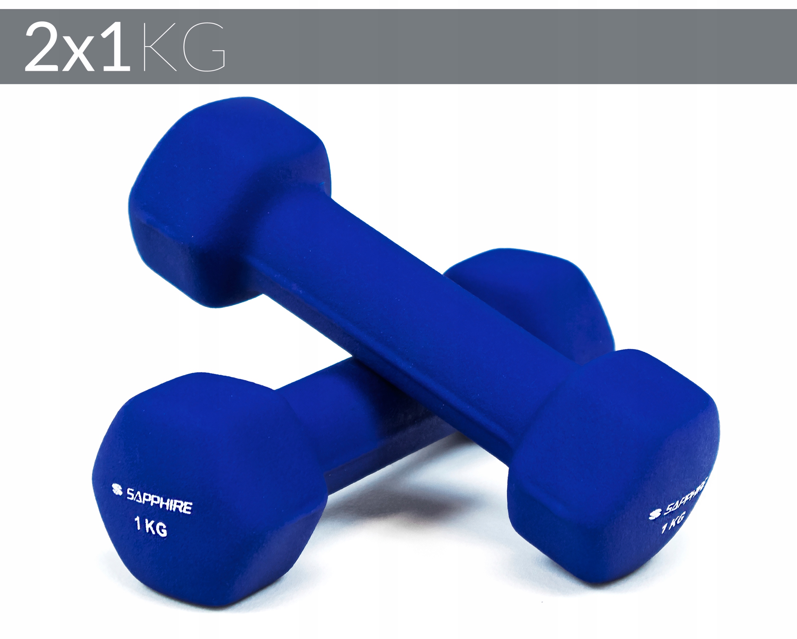 Hantelki fitness Sapphire SG-1101DV 2x1 kg