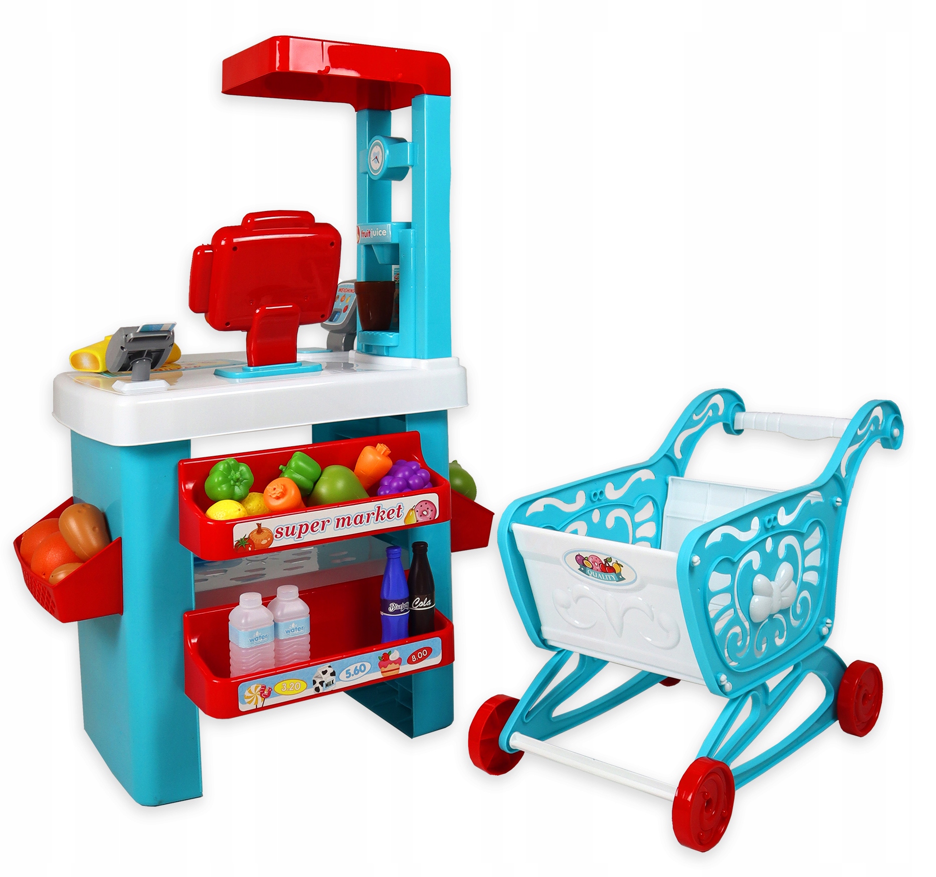 Supermarket z koszykiem i akcesoriami Sapphire Kids SK-50