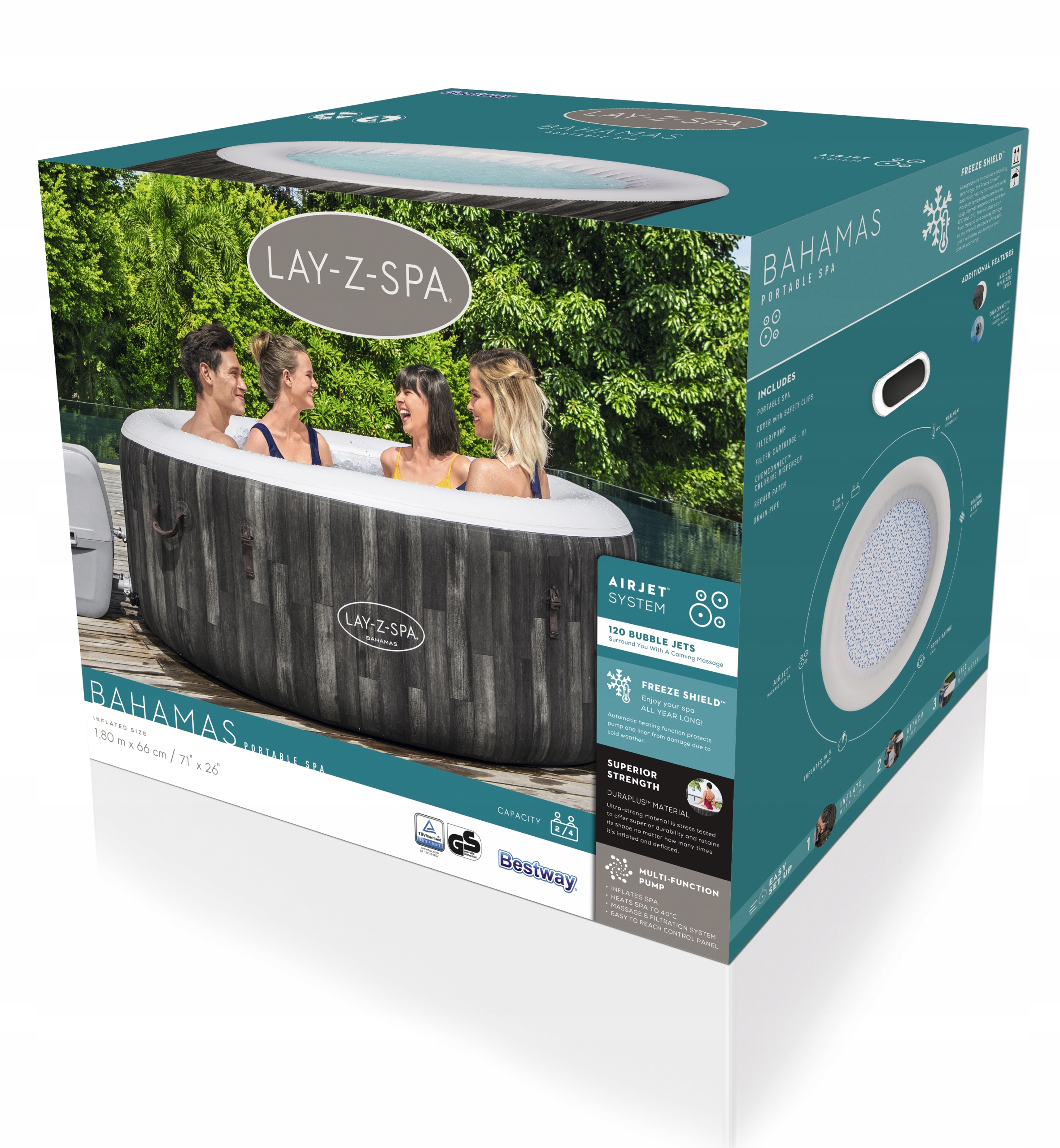 Jacuzzi Bestway Lay-Z-Spa Bahamas 60005