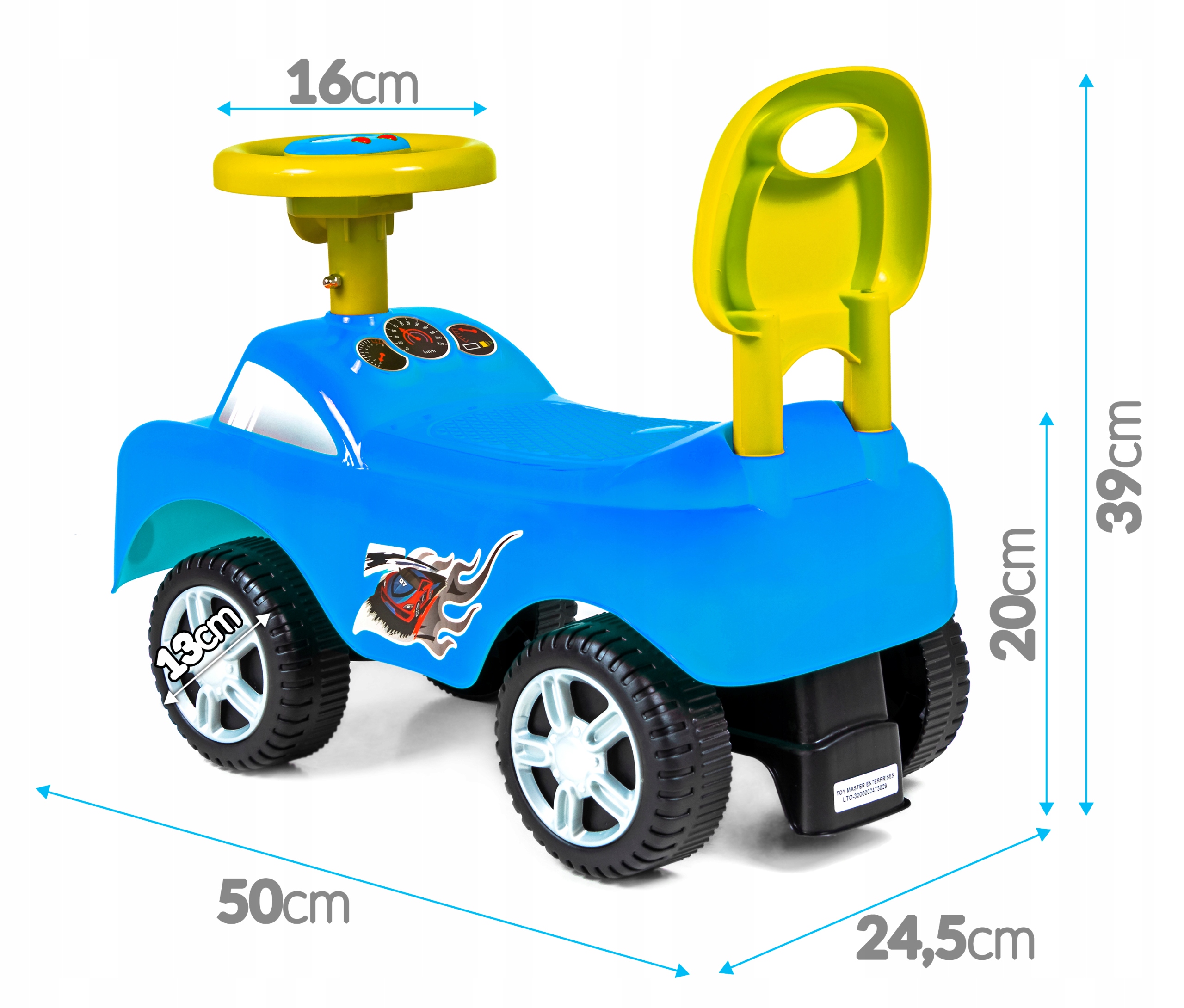 Jeździk interaktywny DreamCar - niebieski