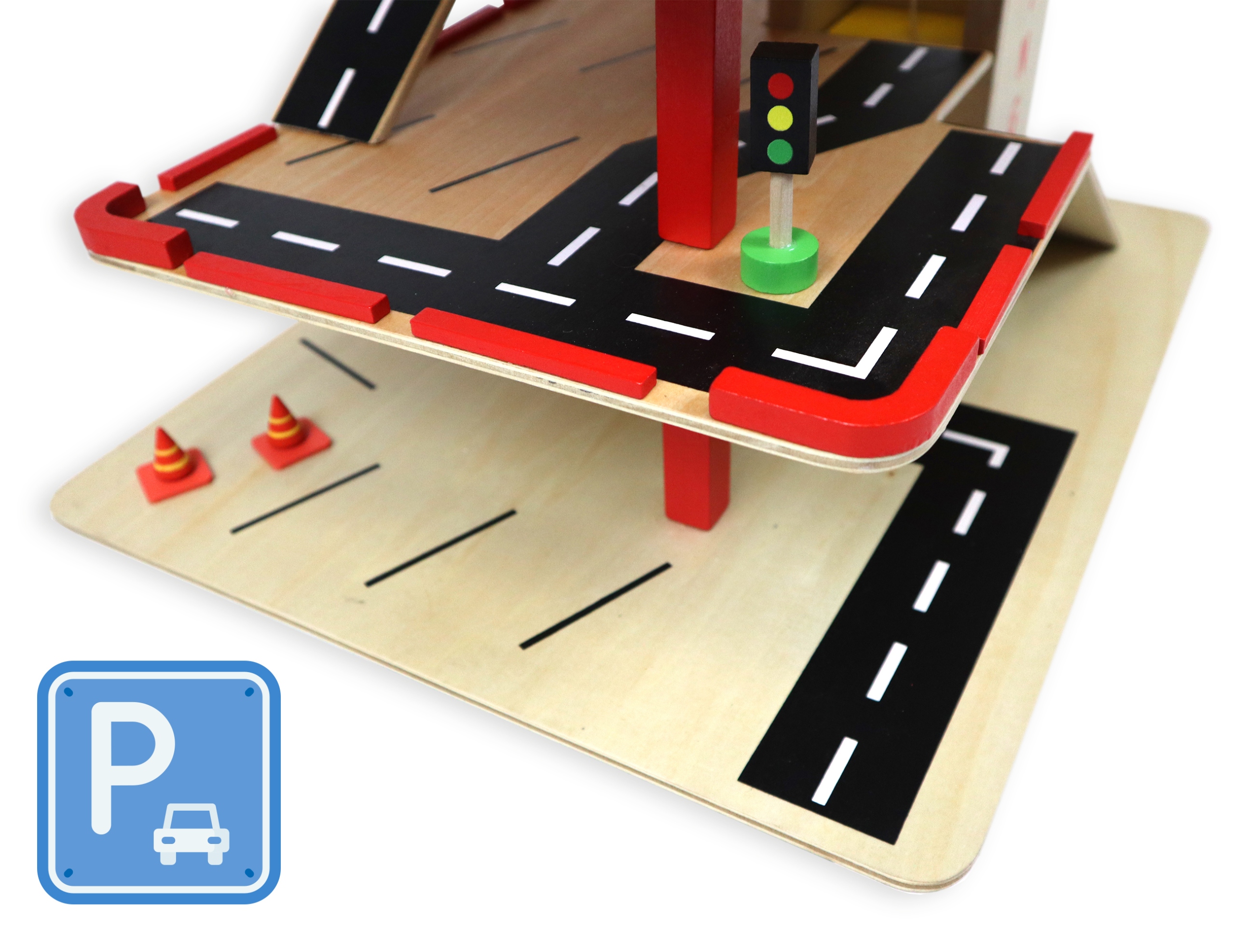 Drewniany parking z windą Sapphire Kids SK-48 Drewniany parking z windą Sapphire Kids SK-48