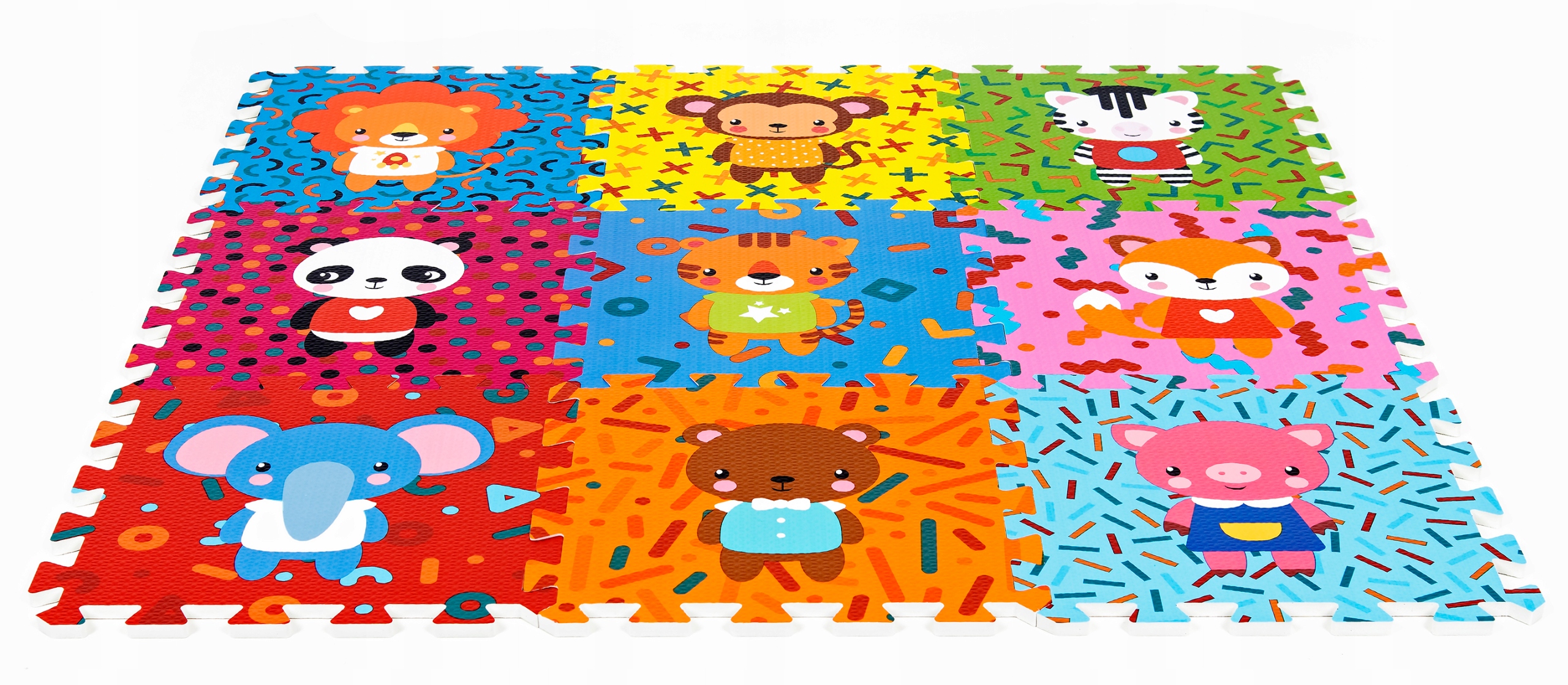 Podłogowa mata puzzle dla dzieci Sapphire Kids SK-87 - ZOO