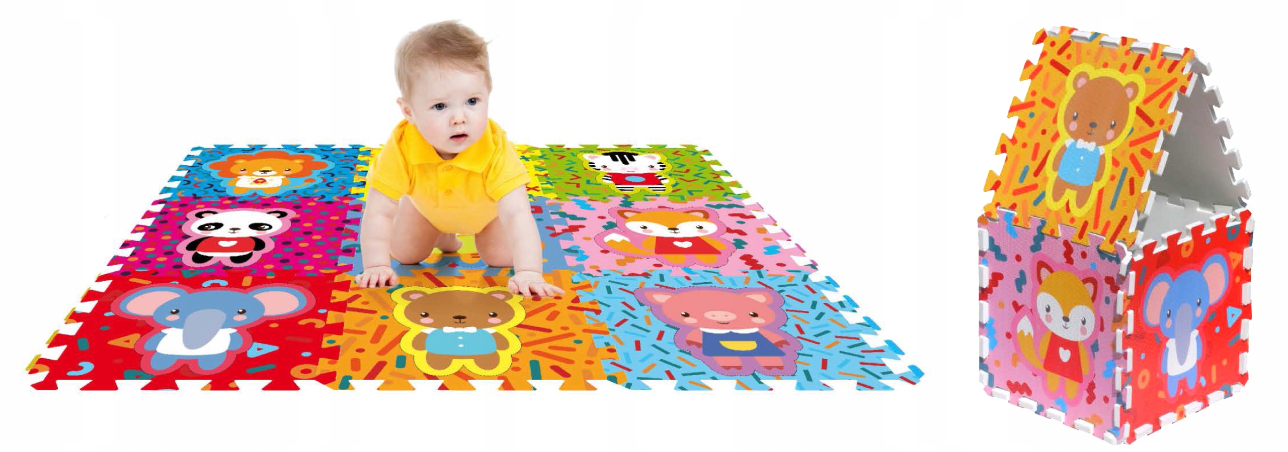 Podłogowa mata puzzle dla dzieci Sapphire Kids SK-87 - ZOO