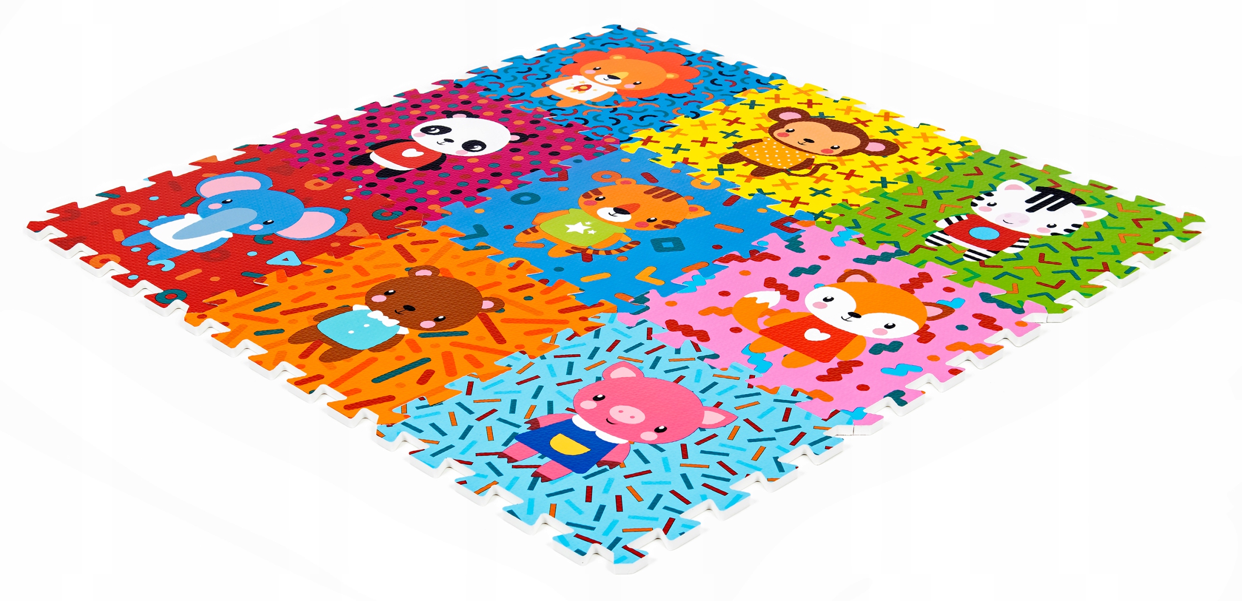 Podłogowa mata puzzle dla dzieci Sapphire Kids SK-87 - ZOO