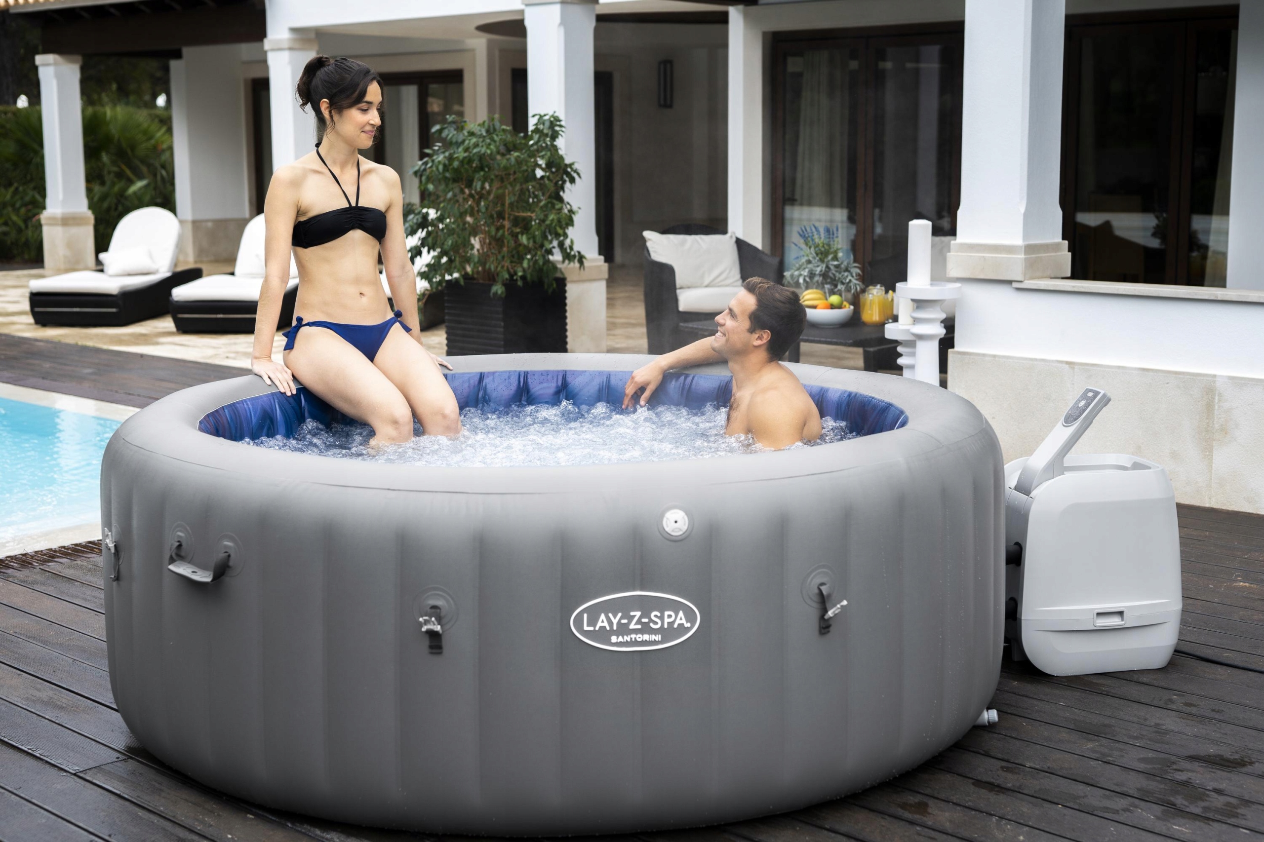 Jacuzzi Bestway Lay-Z-Spa Santorini 60075 Jacuzzi Bestway Lay-Z-Spa Santorini 60075