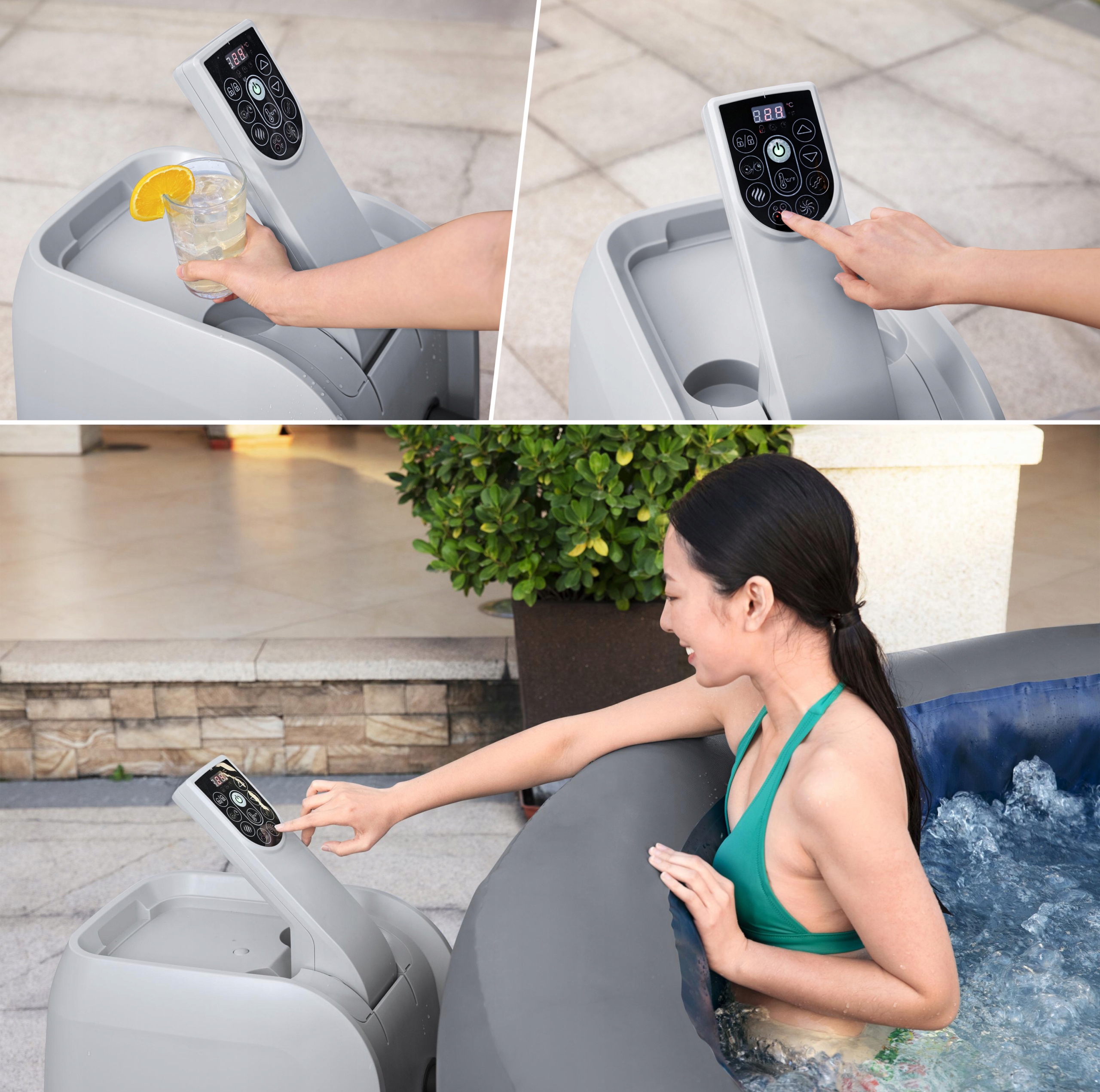 Jacuzzi Bestway Lay-Z-Spa Santorini 60075 Jacuzzi Bestway Lay-Z-Spa Santorini 60075