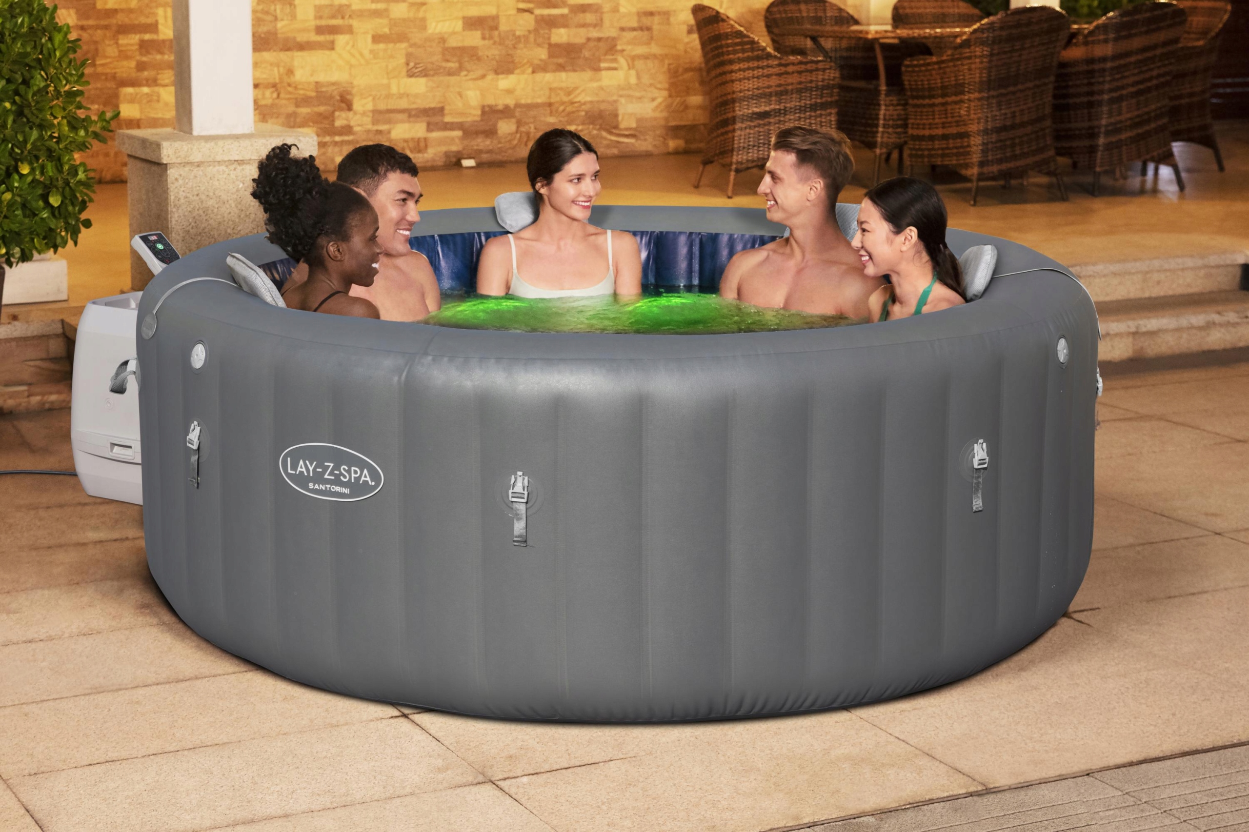 Jacuzzi Bestway Lay-Z-Spa Santorini 60075 Jacuzzi Bestway Lay-Z-Spa Santorini 60075