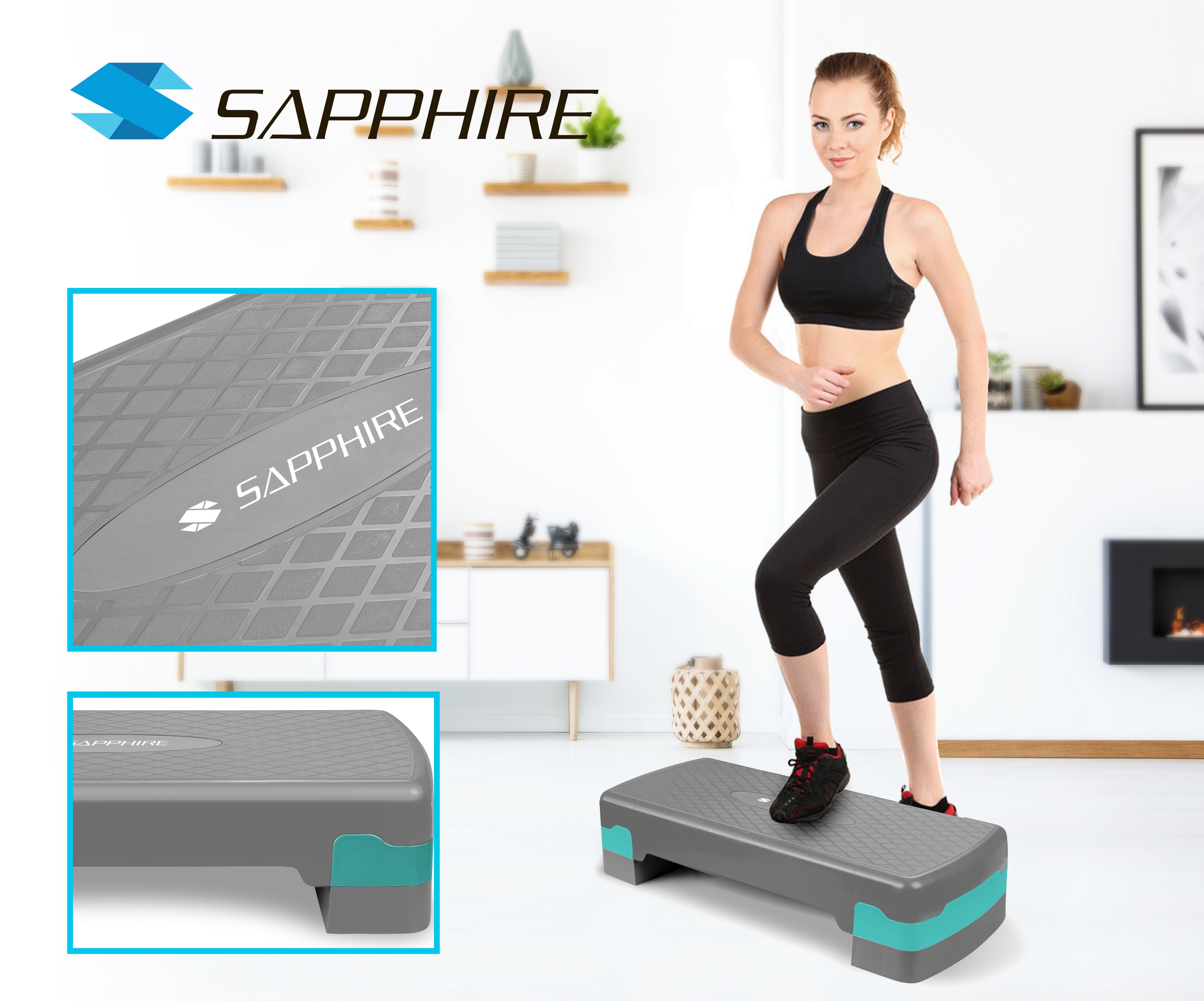 Step fitness Sapphire SG-045 z kategorii Stepy, marka Sapphire 