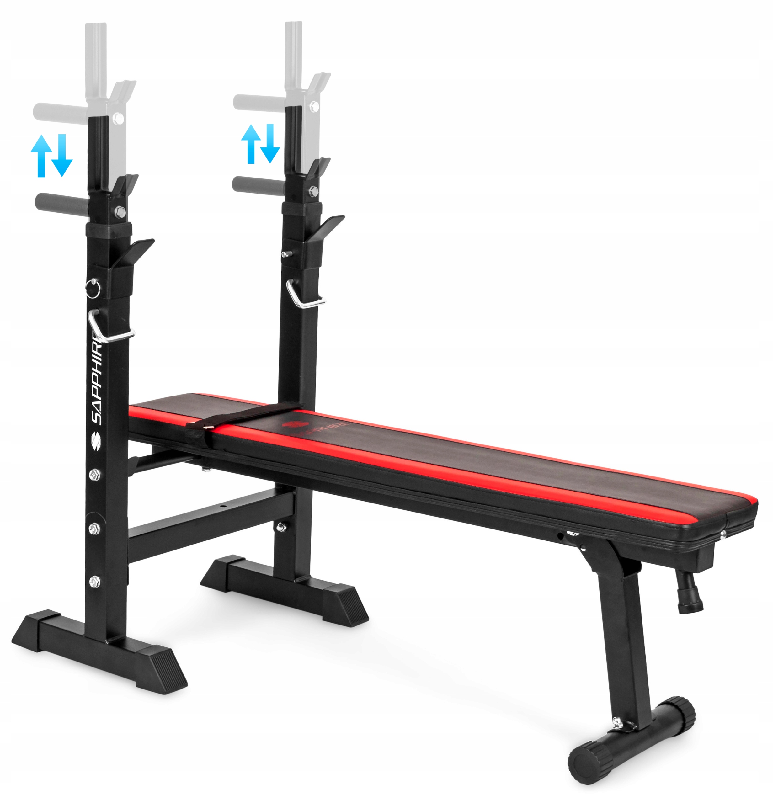 Zestaw obciążeń Sapphire Solid 134 kg z ławką xg025 Zestaw obciążeń Sapphire Solid 134 kg z ławką xg025