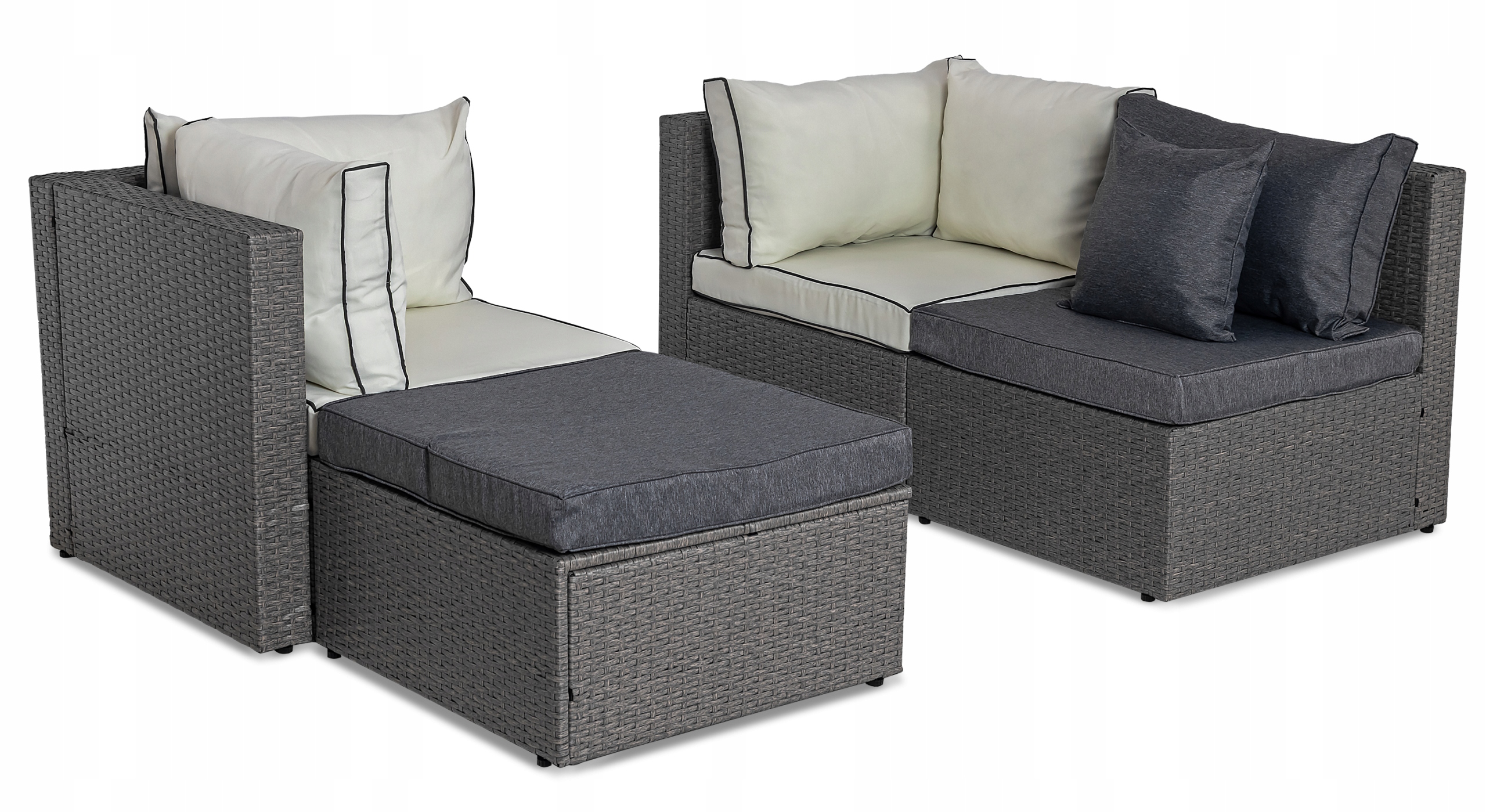 Narożnik ogrodowy z technorattanu Sapphire ST-1300 Fico Narożnik ogrodowy z technorattanu Sapphire ST-1300 Fico