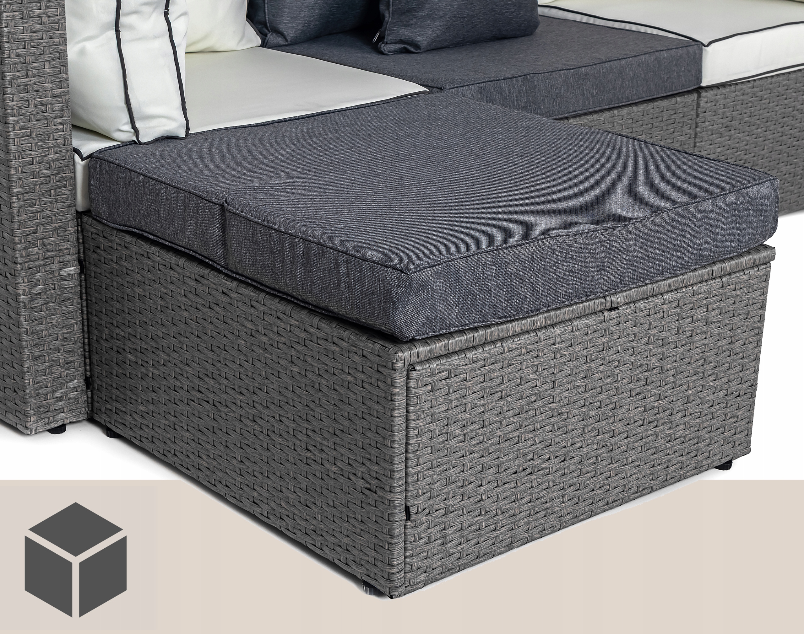 Narożnik ogrodowy z technorattanu Sapphire ST-1300 Fico Narożnik ogrodowy z technorattanu Sapphire ST-1300 Fico