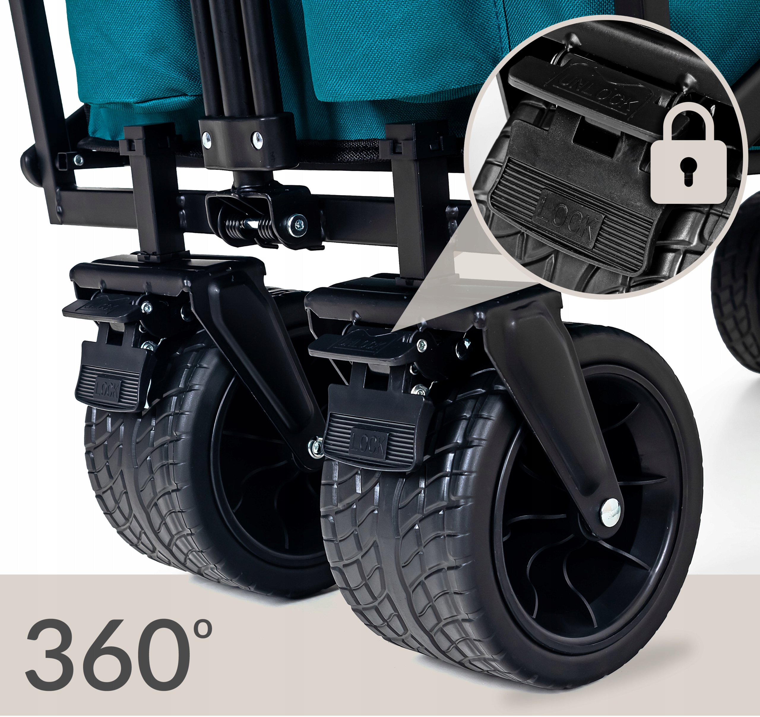 Wózek turystyczny z daszkiem Sapphire ST-160 - czarny Wózek turystyczny z daszkiem Sapphire ST-160 - czarny
