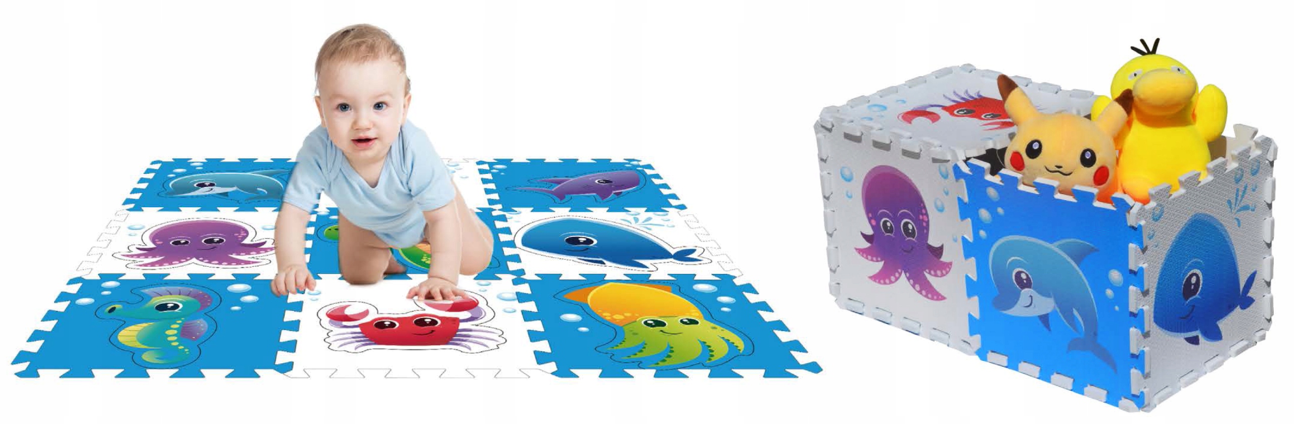 Podłogowa mata puzzle dla dzieci Sapphire Kids SK-84 - Sea