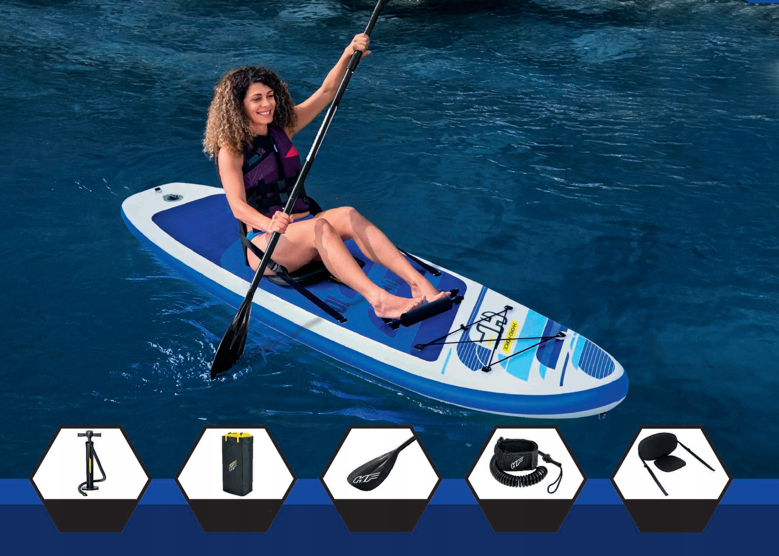 Deska Sup Hydro-Force Bestway Oceana Set 65350