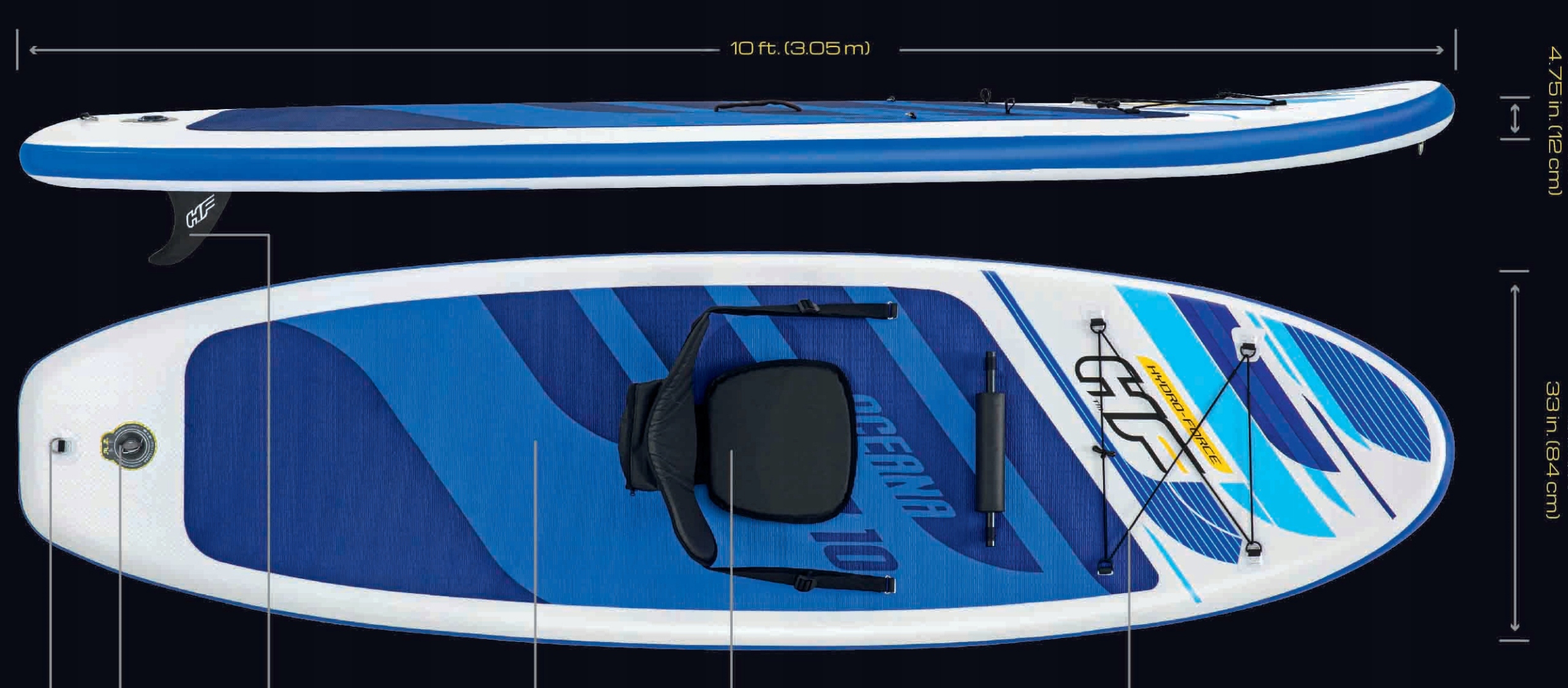 Deska Sup Hydro-Force Bestway Oceana Set 65350