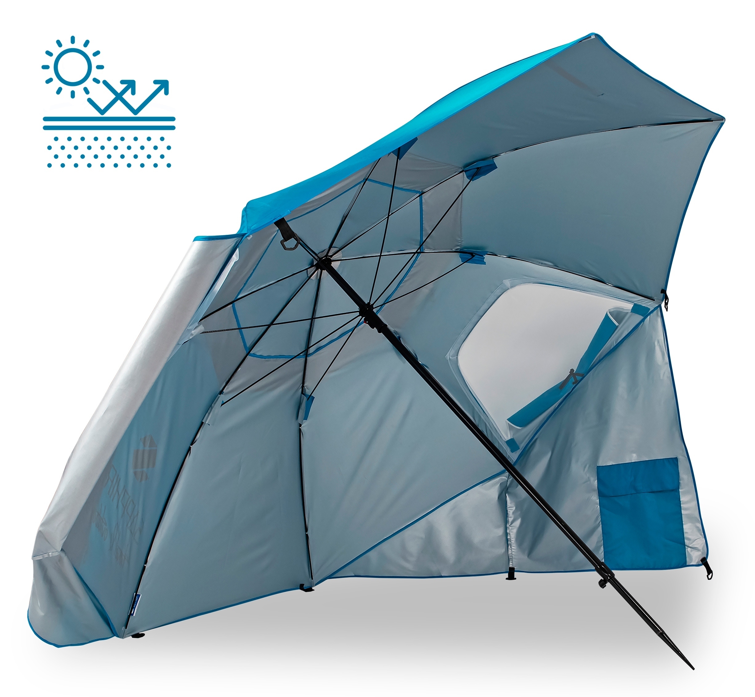 Parasol plażowy Sapphire ST-007 240 cm niebieski 