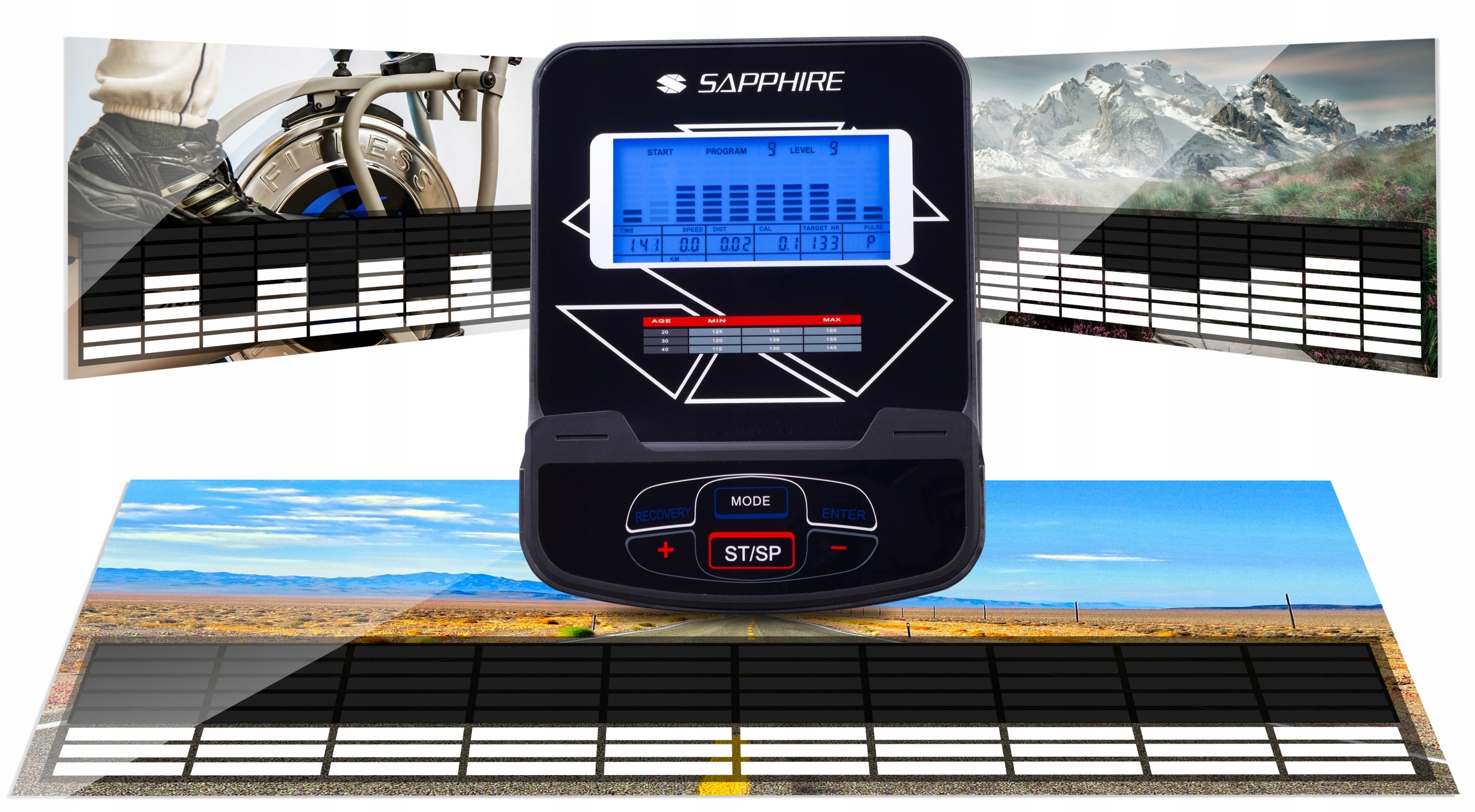 Rower elektromagnetyczny poziomy Sapphire SG-8050RB NEXUS