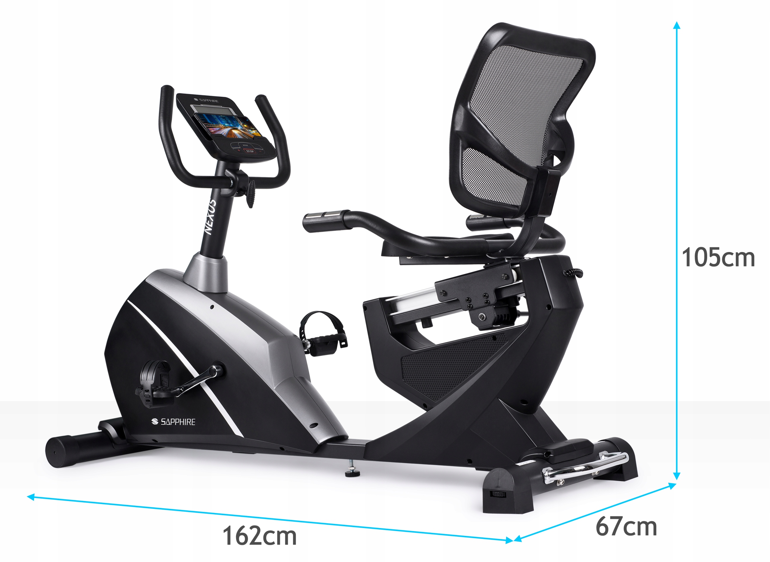 Rower elektromagnetyczny poziomy Sapphire SG-8050RB NEXUS