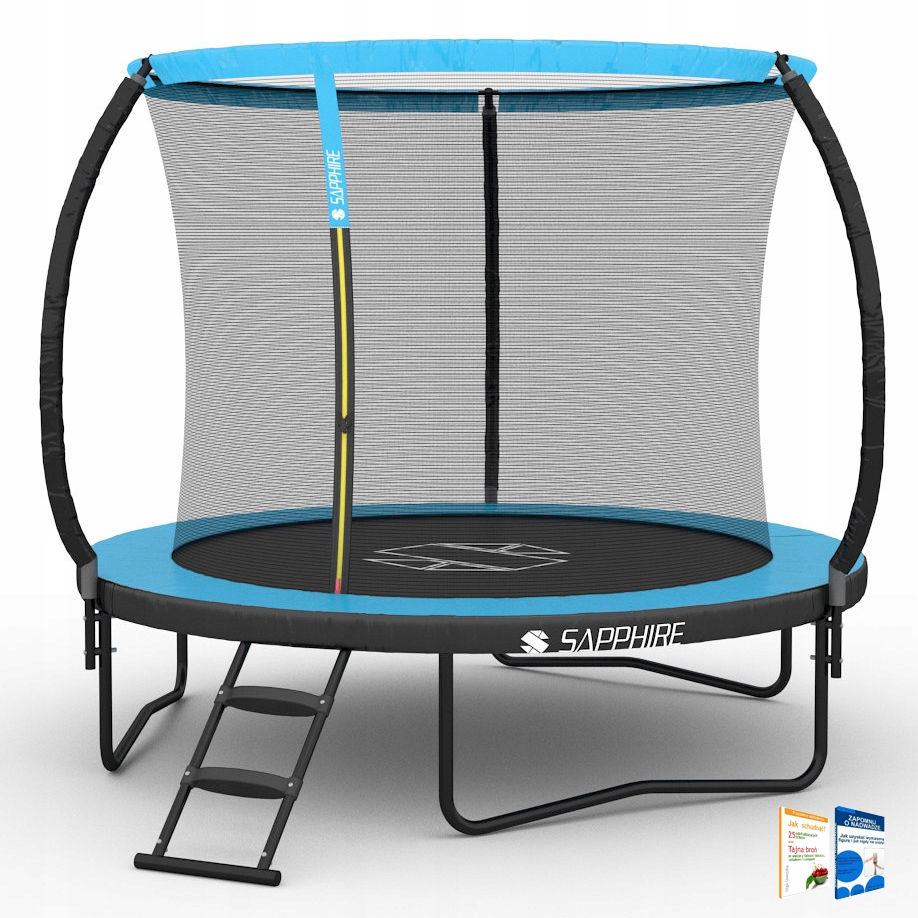 Trampolina Sapphire ST-0008W 8FT 252 cm z siatką wewnętrzną