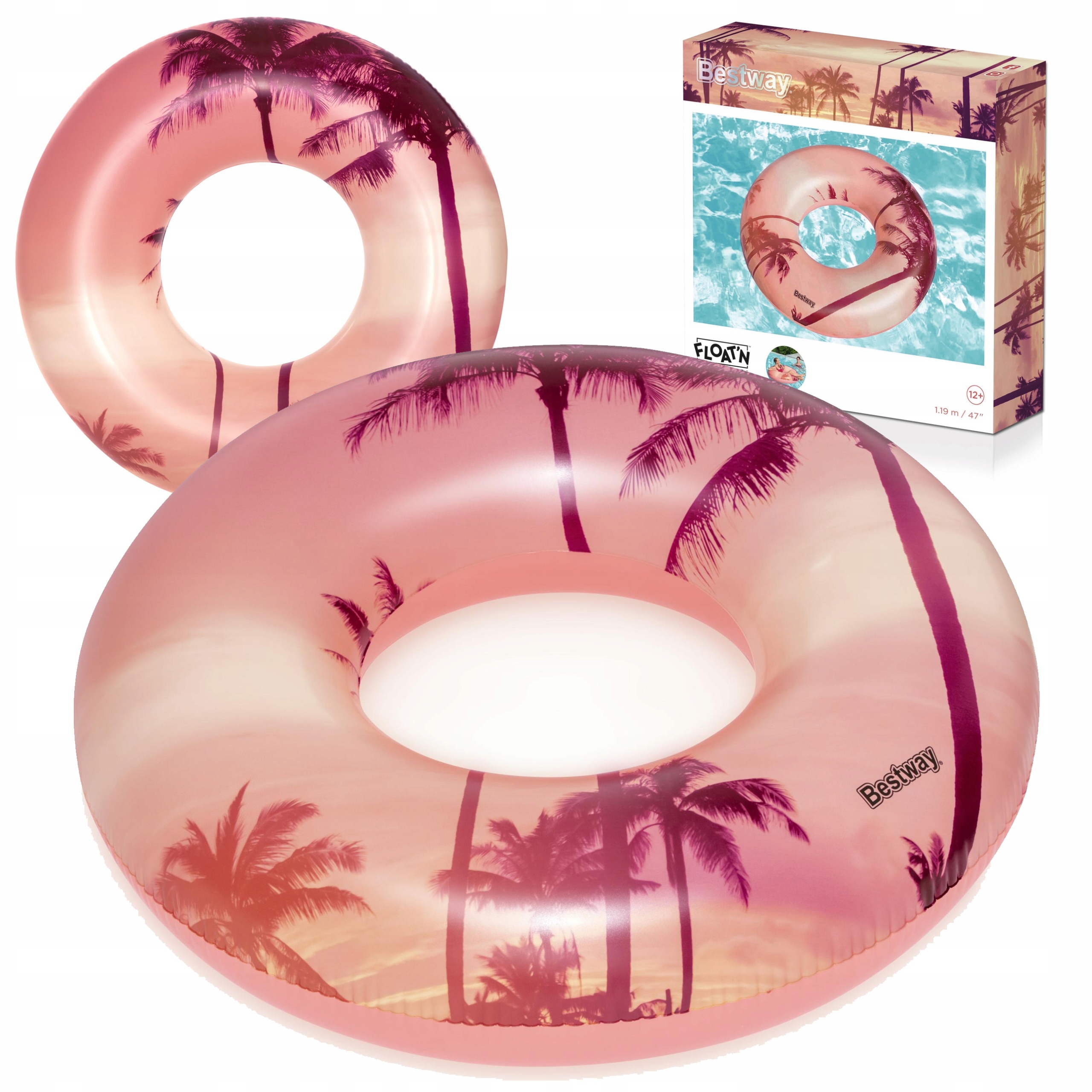 Koło do pływania Bestway Tropical Sunset Swim Ring 36239