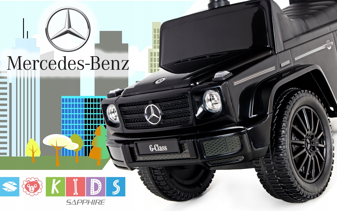 Jeździk pchacz dla dzieci Mercedes G-Class - czarny