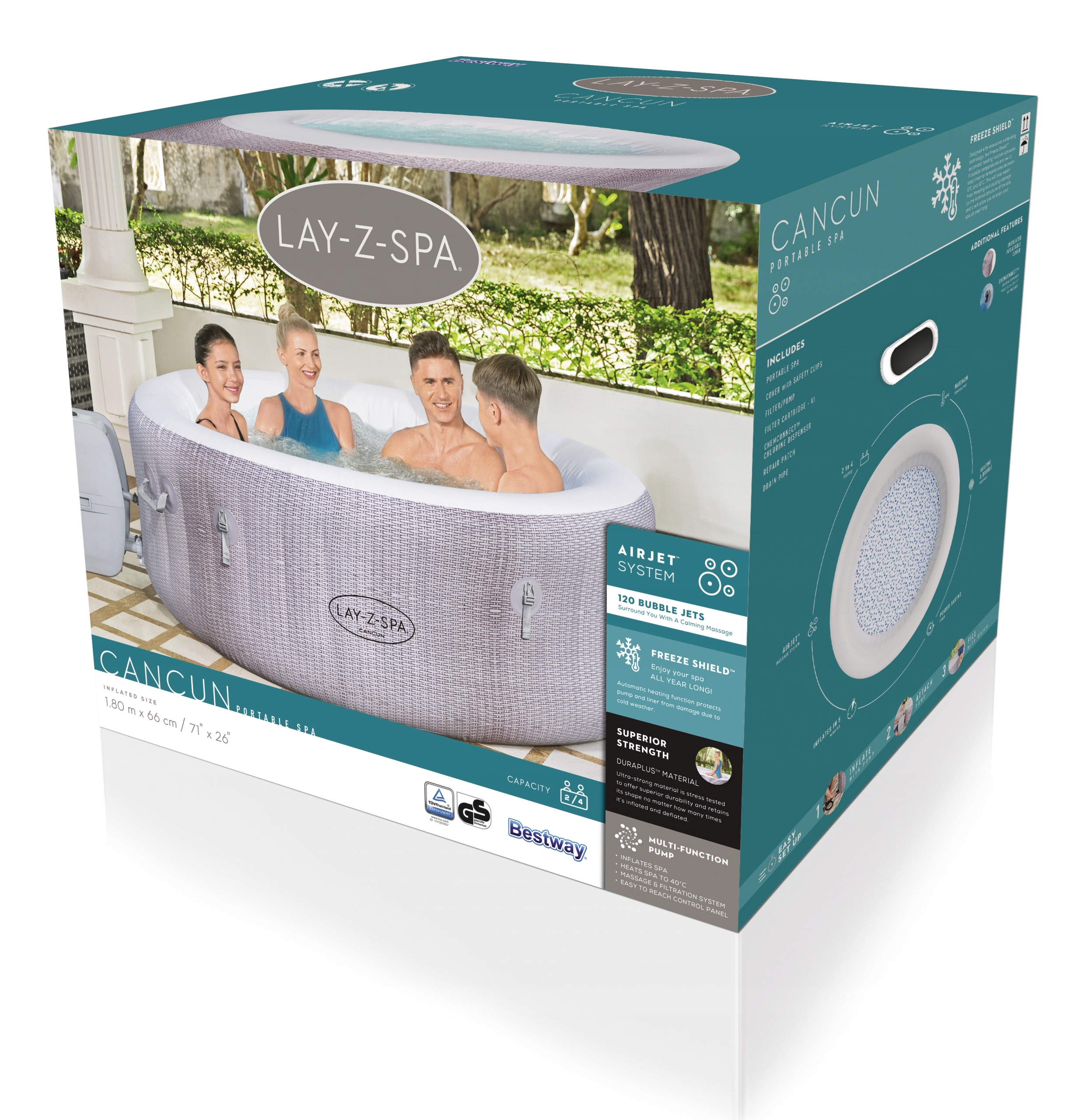 Jacuzzi Bestway Lay-Z-Spa Cancun 60003